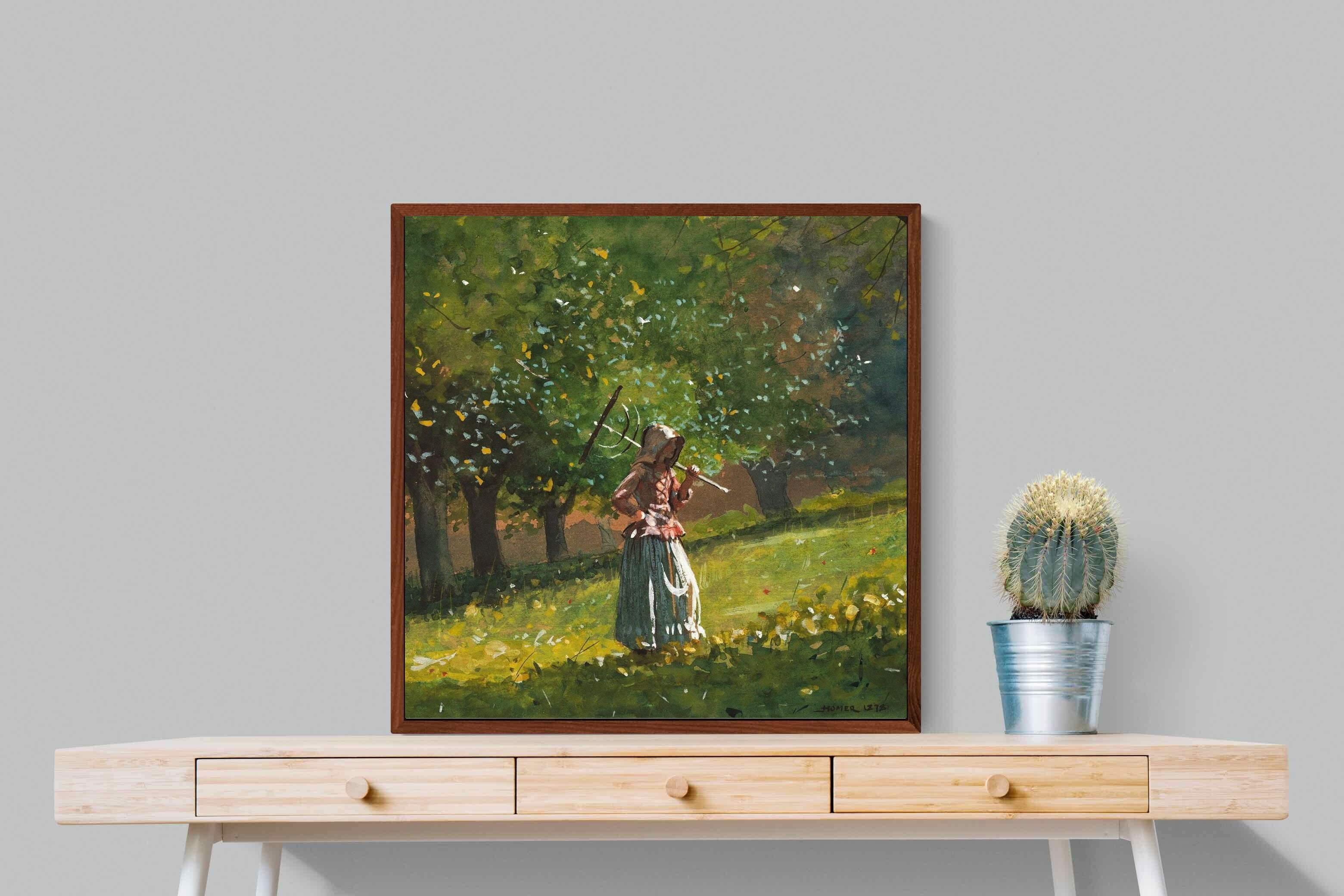 Pixalot ® Girl with Hay Rake