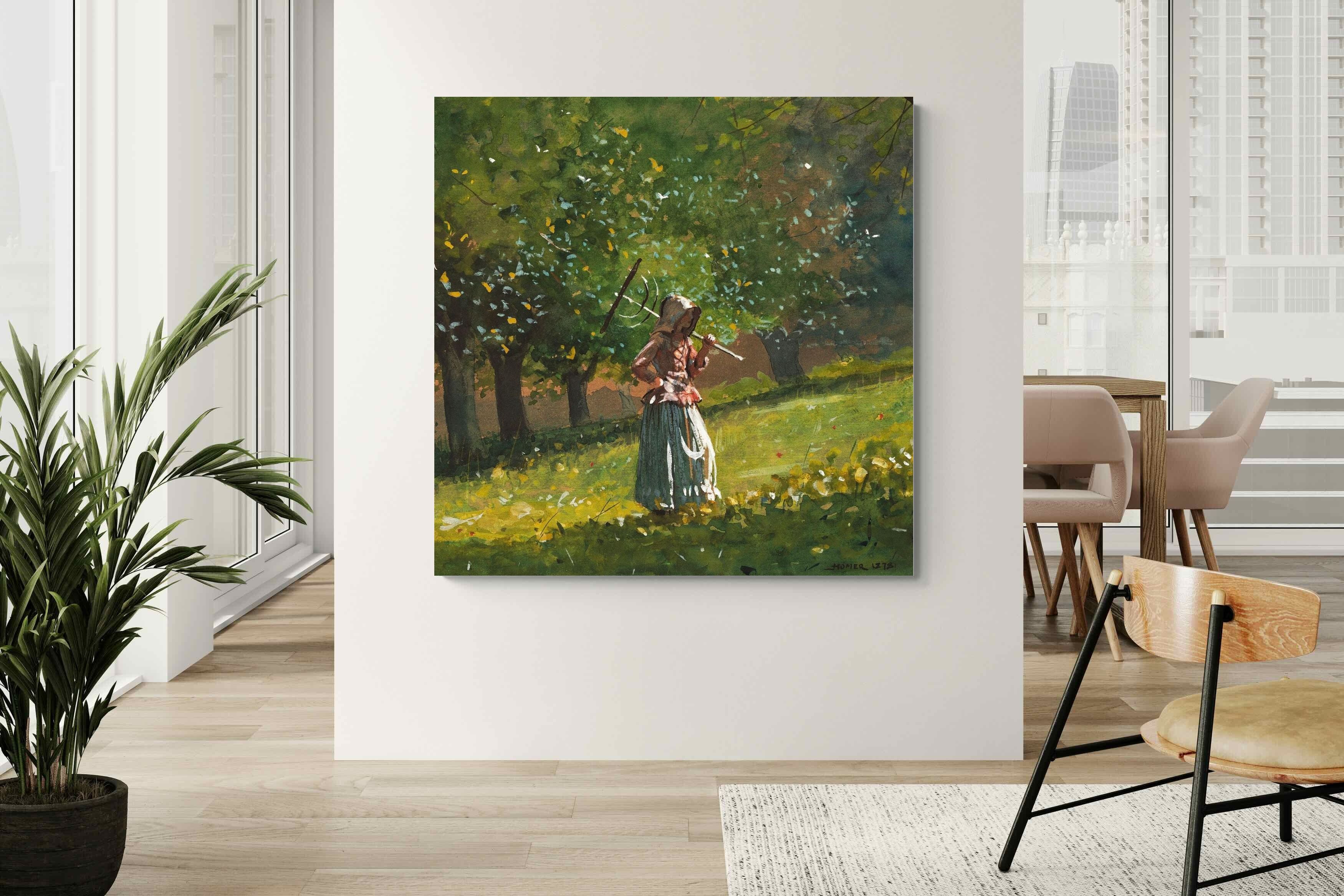 Pixalot ® Girl with Hay Rake
