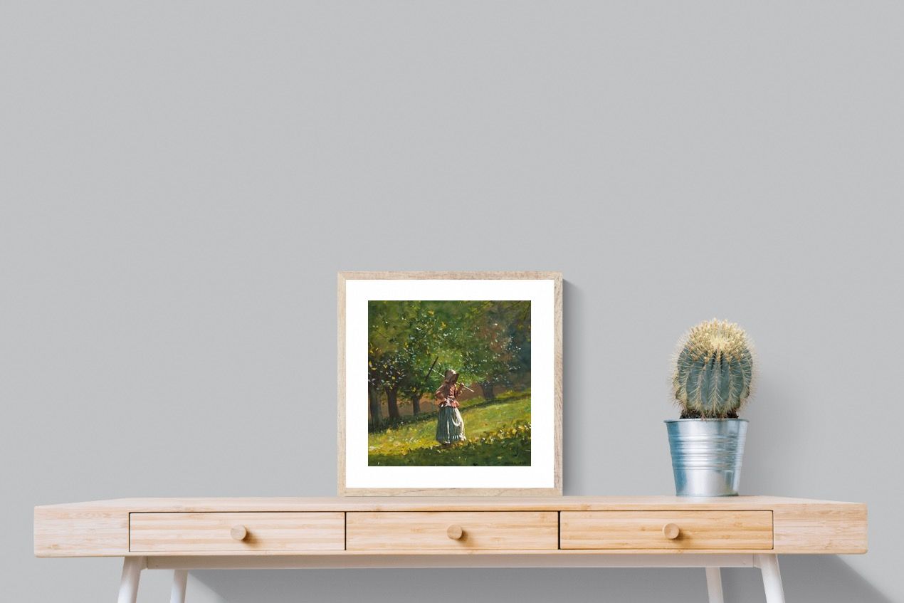 Pixalot ® Girl with Hay Rake