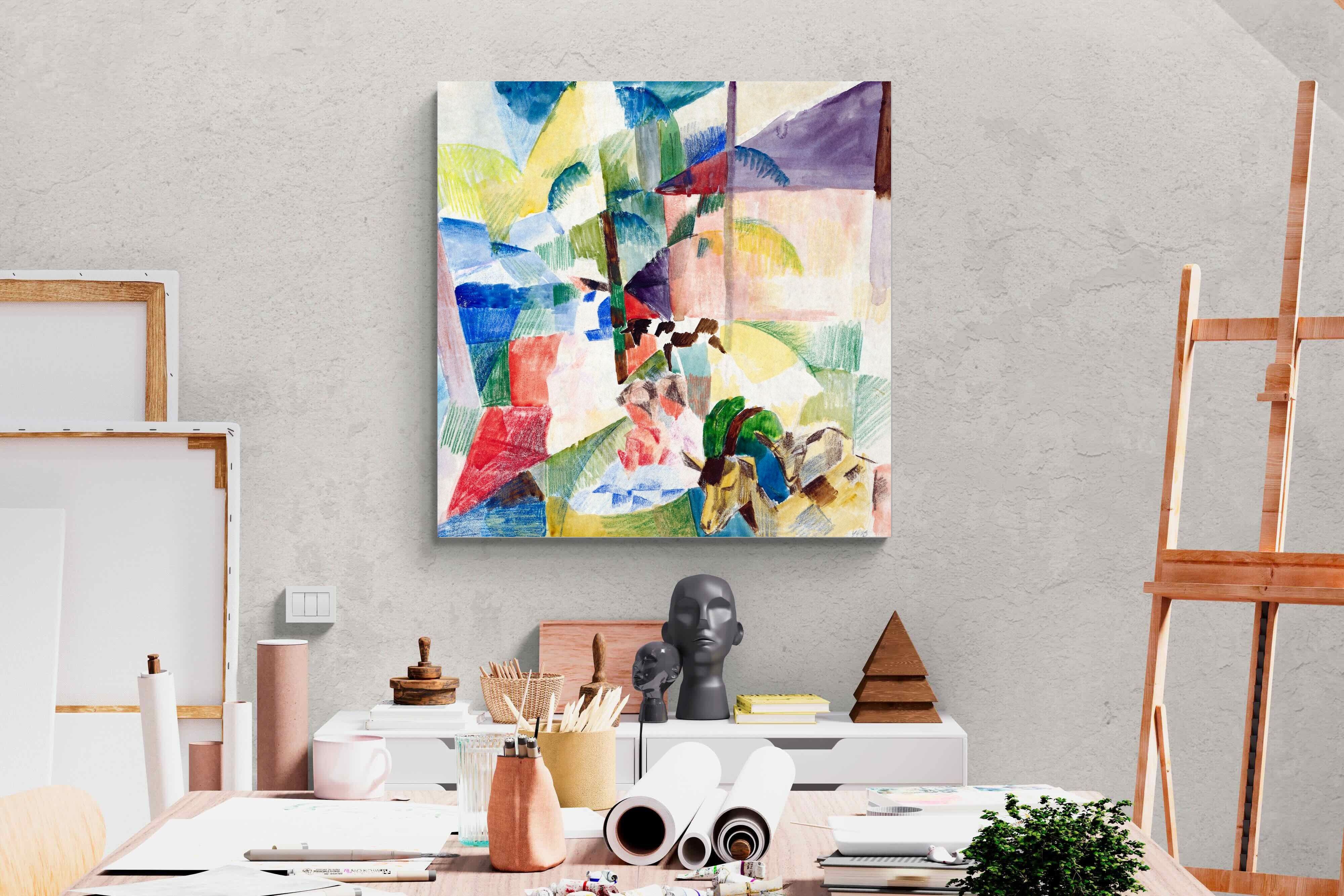 Pixalot ® Landscape with Children and Goats