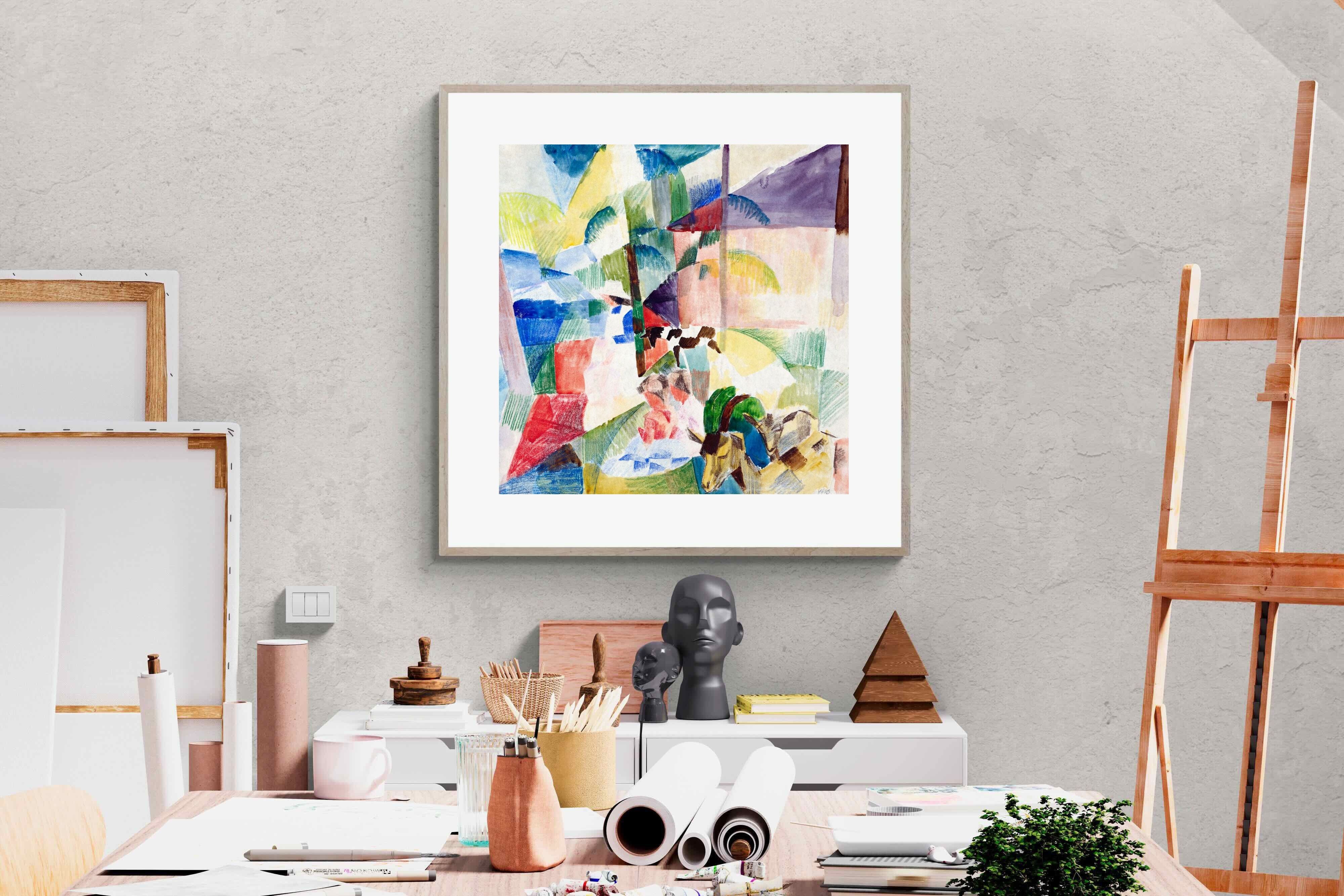 Pixalot ® Landscape with Children and Goats