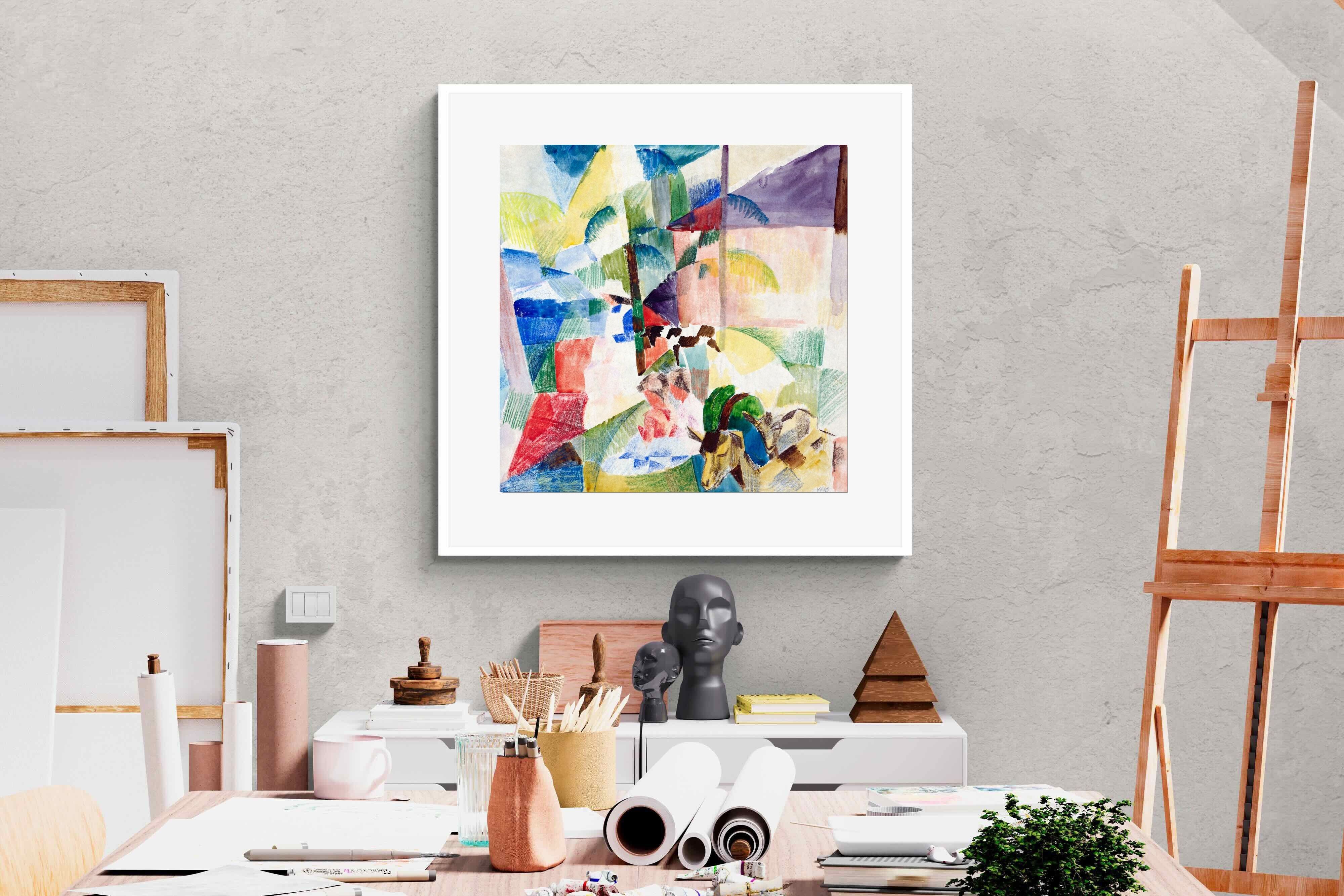 Pixalot ® Landscape with Children and Goats