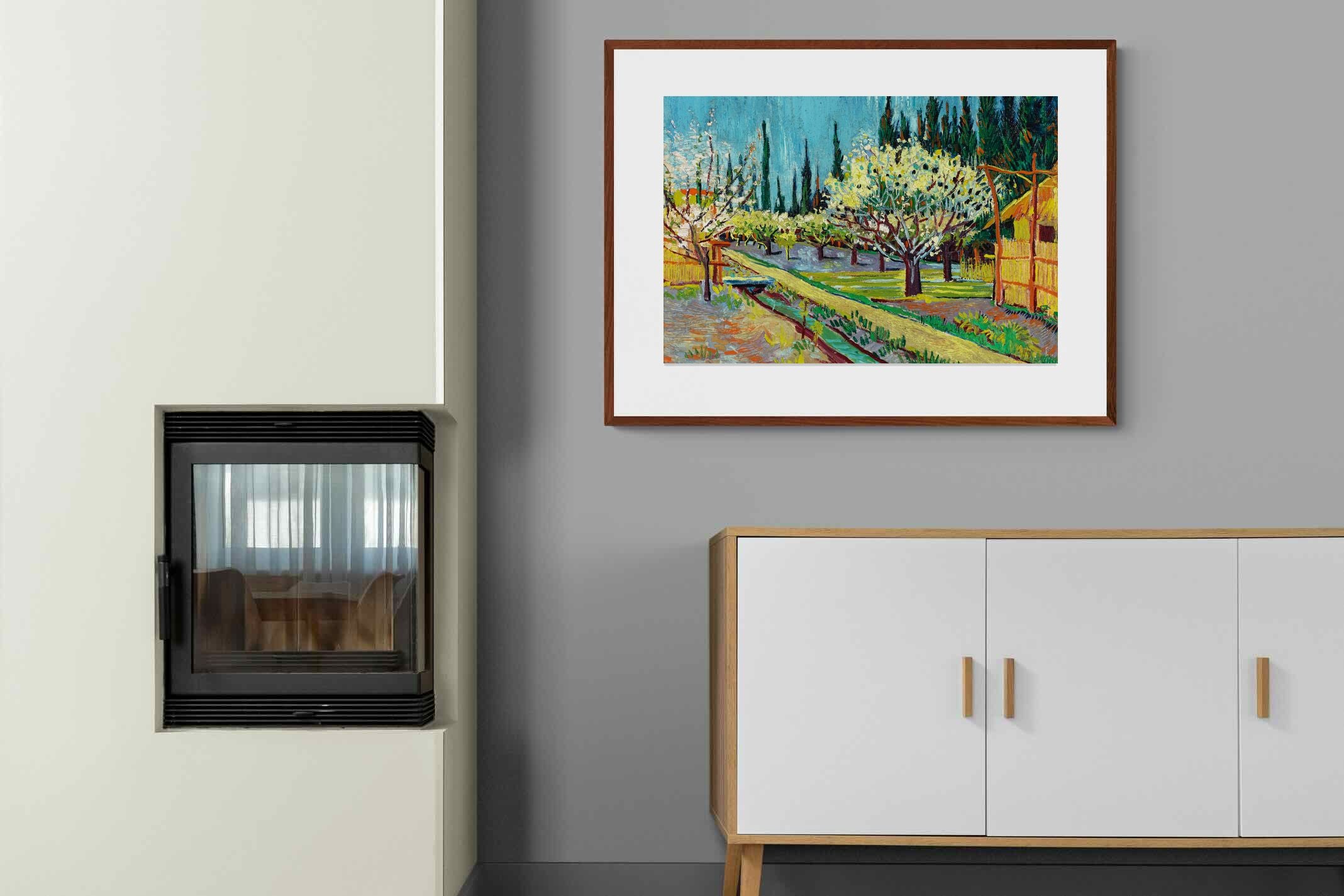 Pixalot ® Orchard Bordered by Cypresses