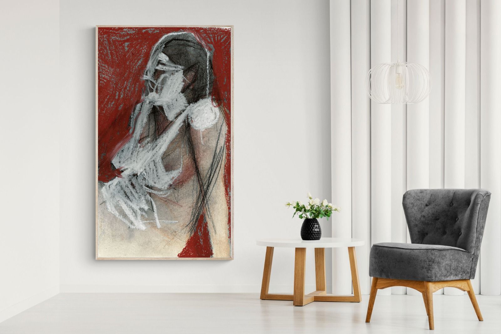 Pixalot Red Drape Study