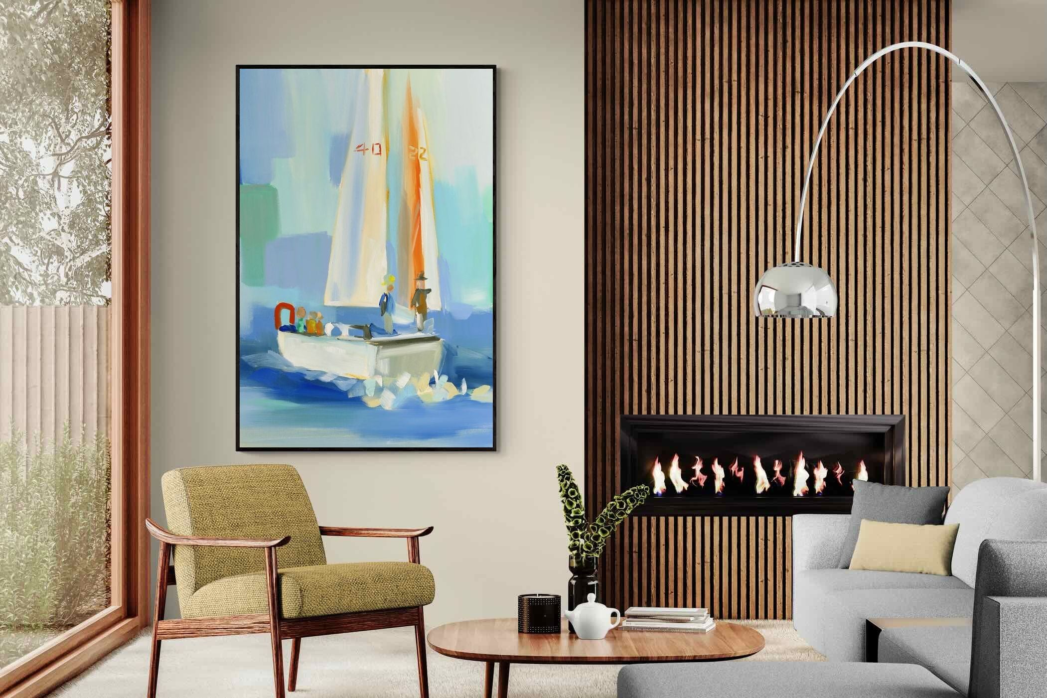 Pixalot Sailboat on the Water