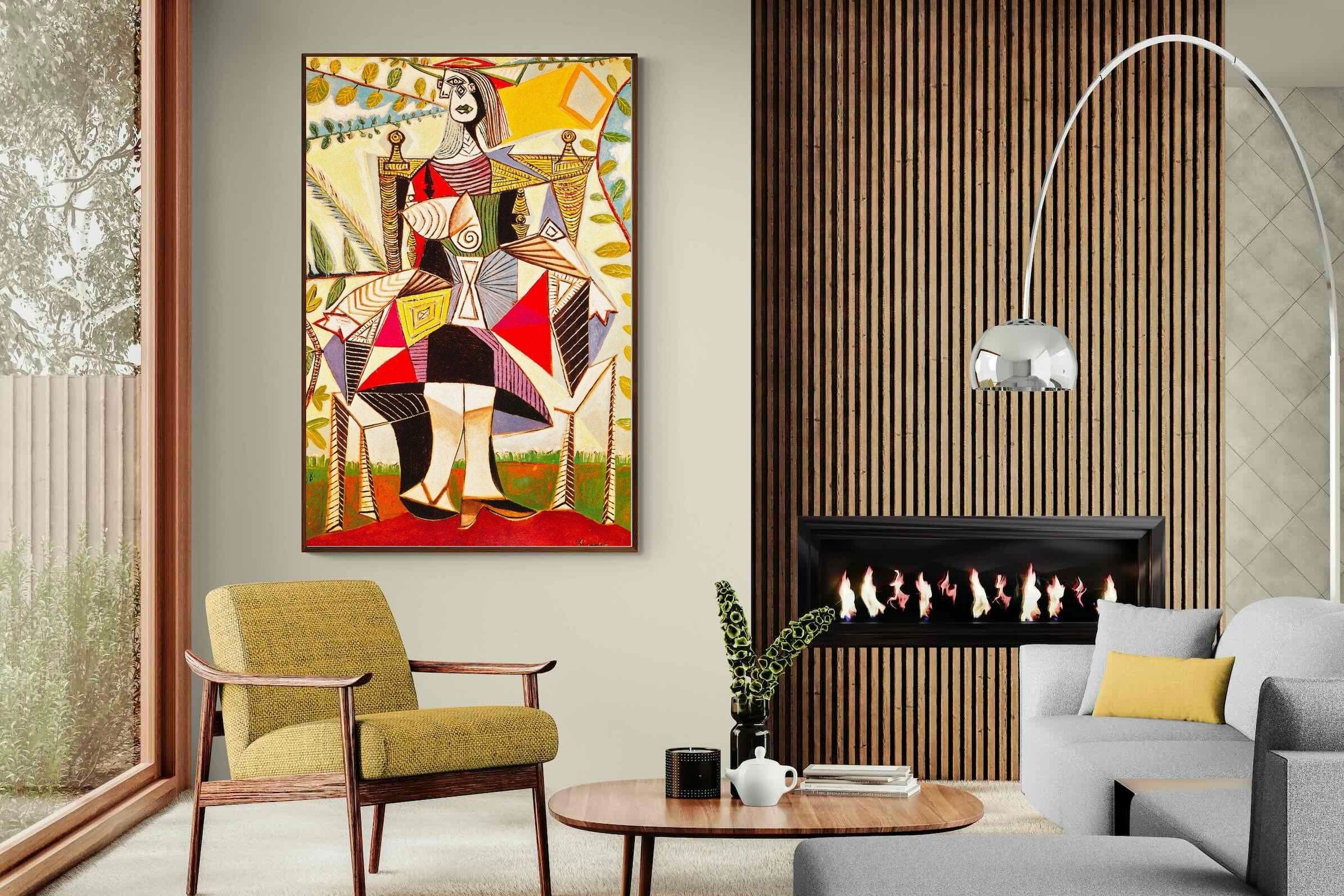 Pixalot Seated Woman in Garden