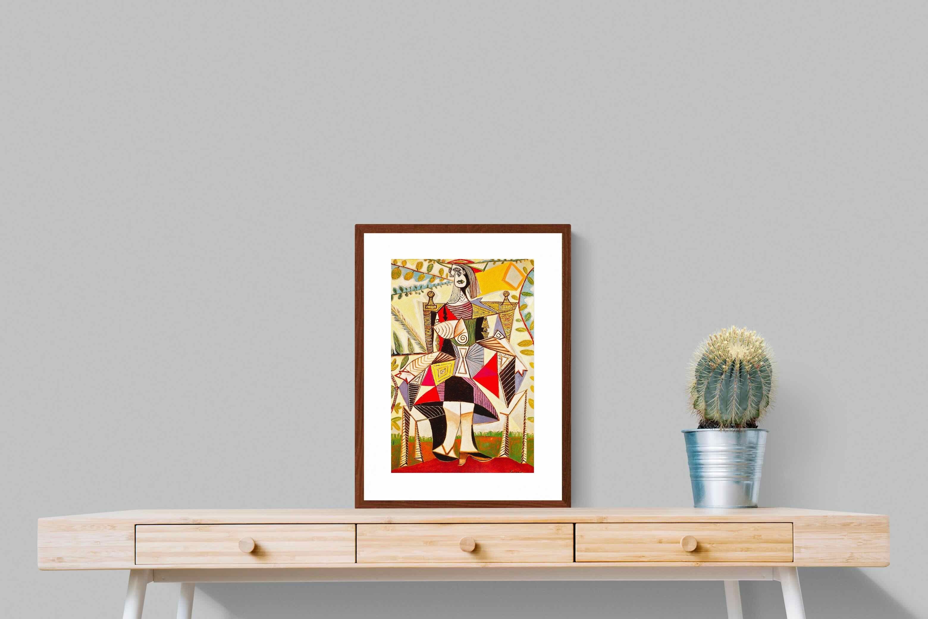 Pixalot Seated Woman in Garden