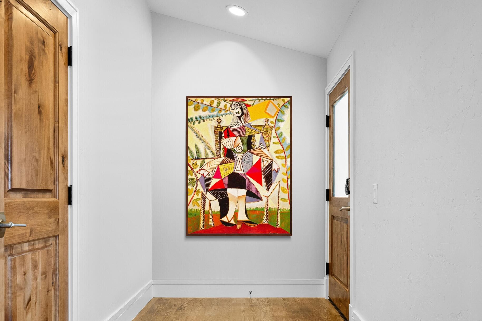 Pixalot Seated Woman in Garden