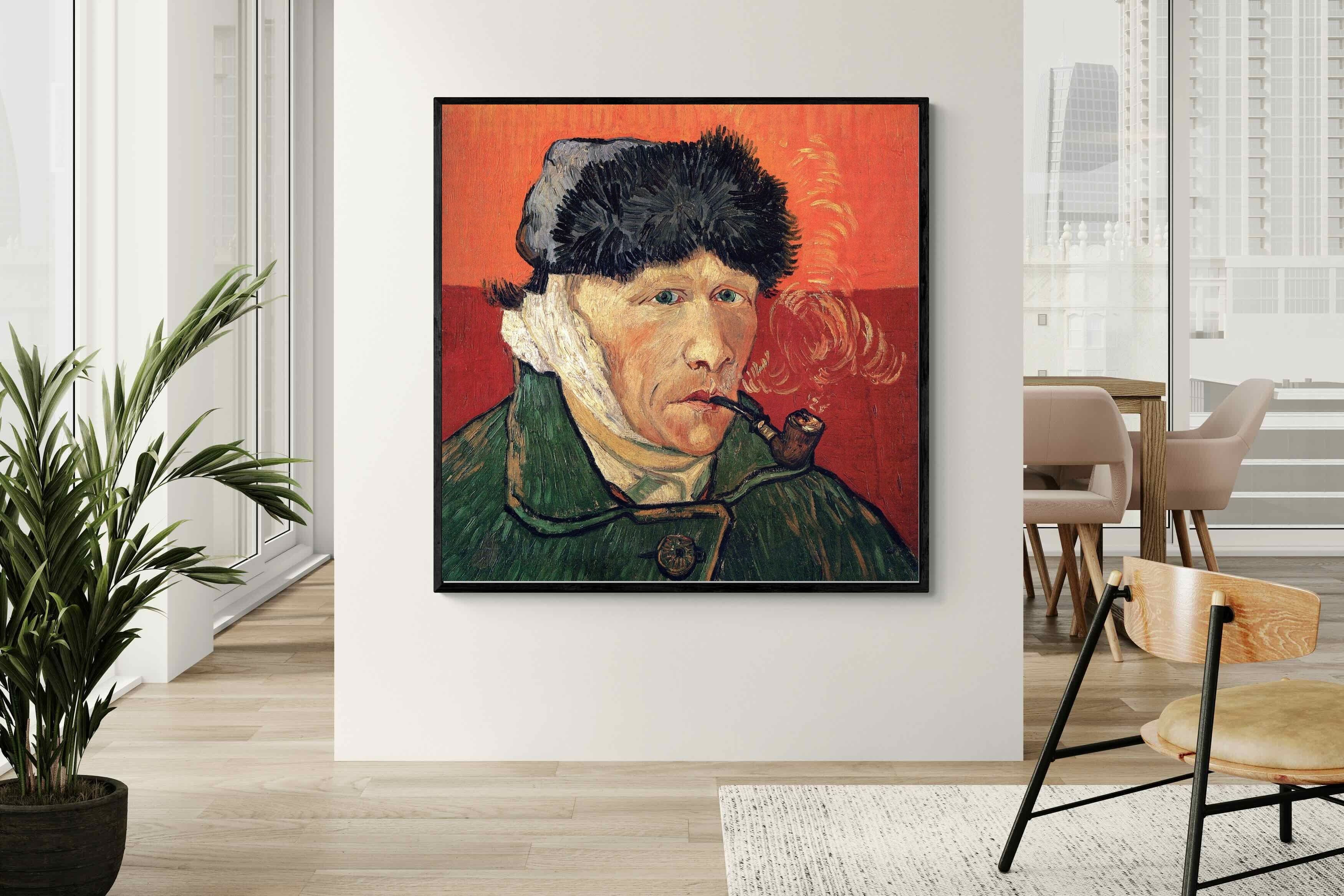 Pixalot Self-Portrait with Bandaged Ear and Pipe