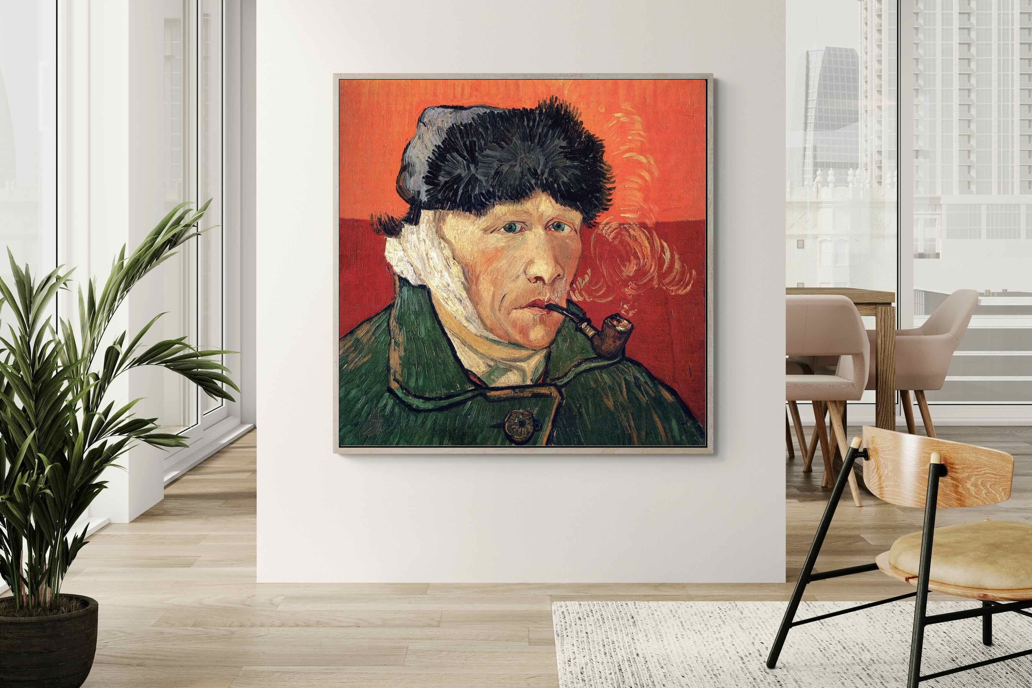 Pixalot Self-Portrait with Bandaged Ear and Pipe