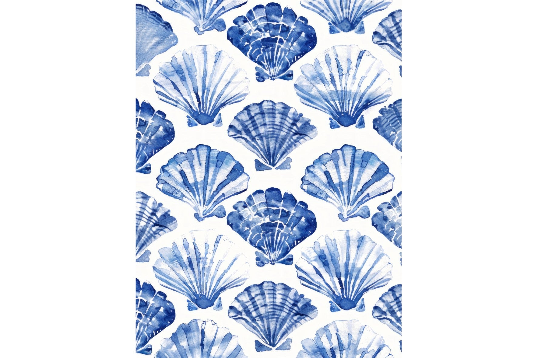 Shell Pattern in Blue