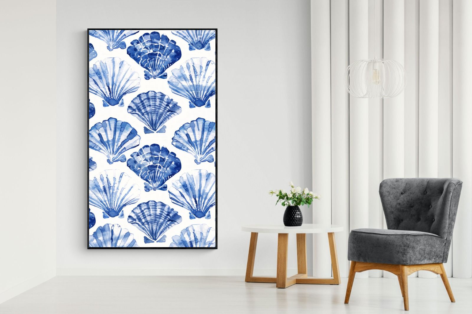 Pixalot Shell Pattern in Blue