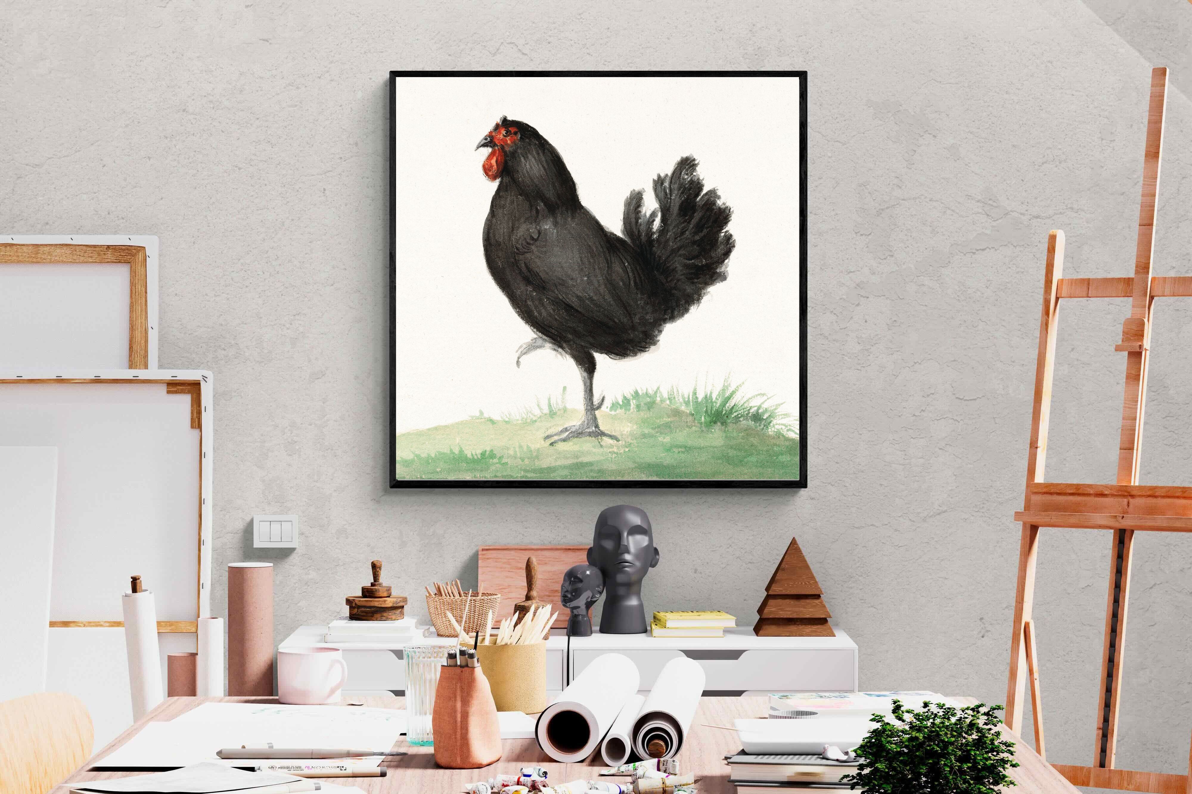 Pixalot Standing Black Chicken