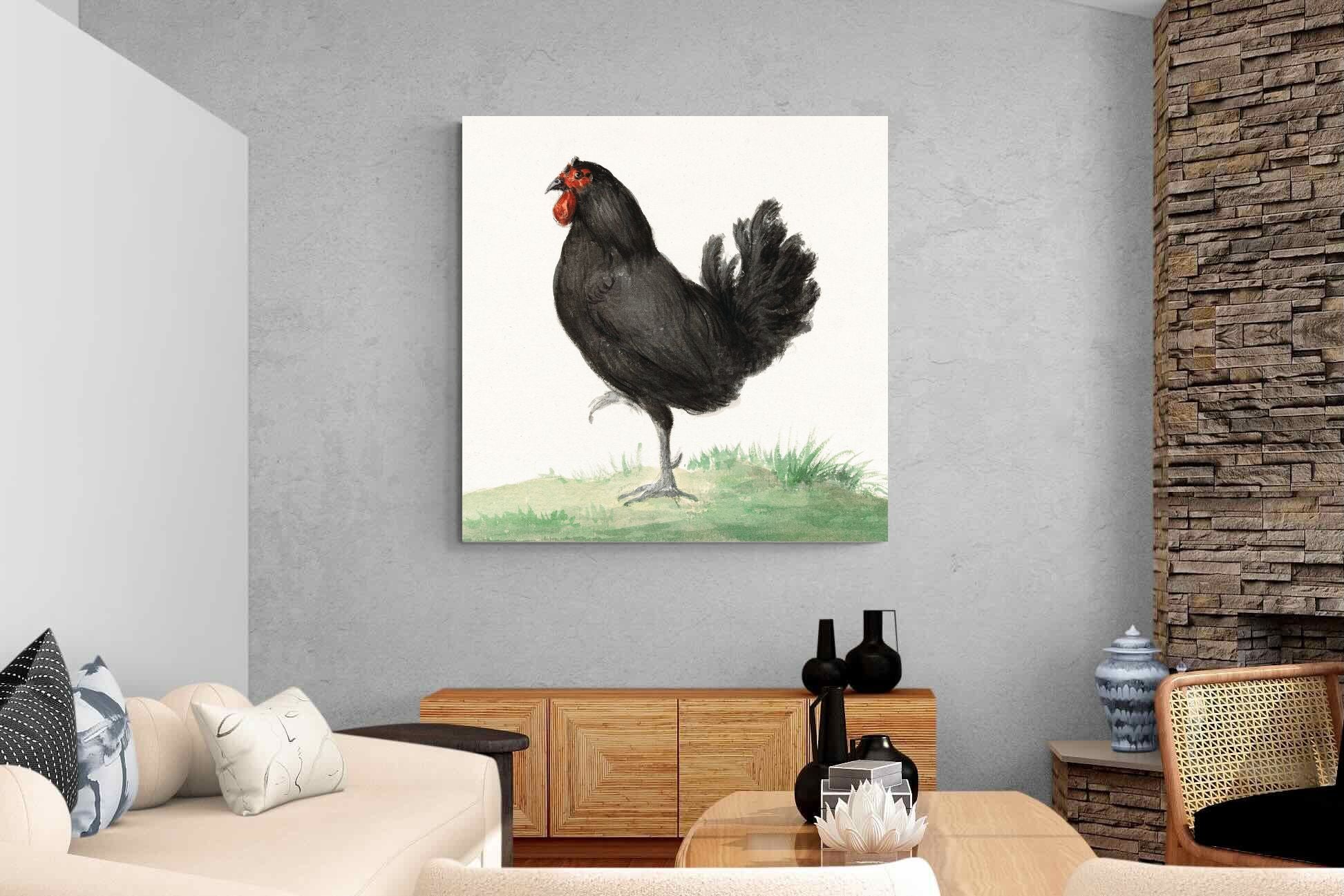 Pixalot Standing Black Chicken