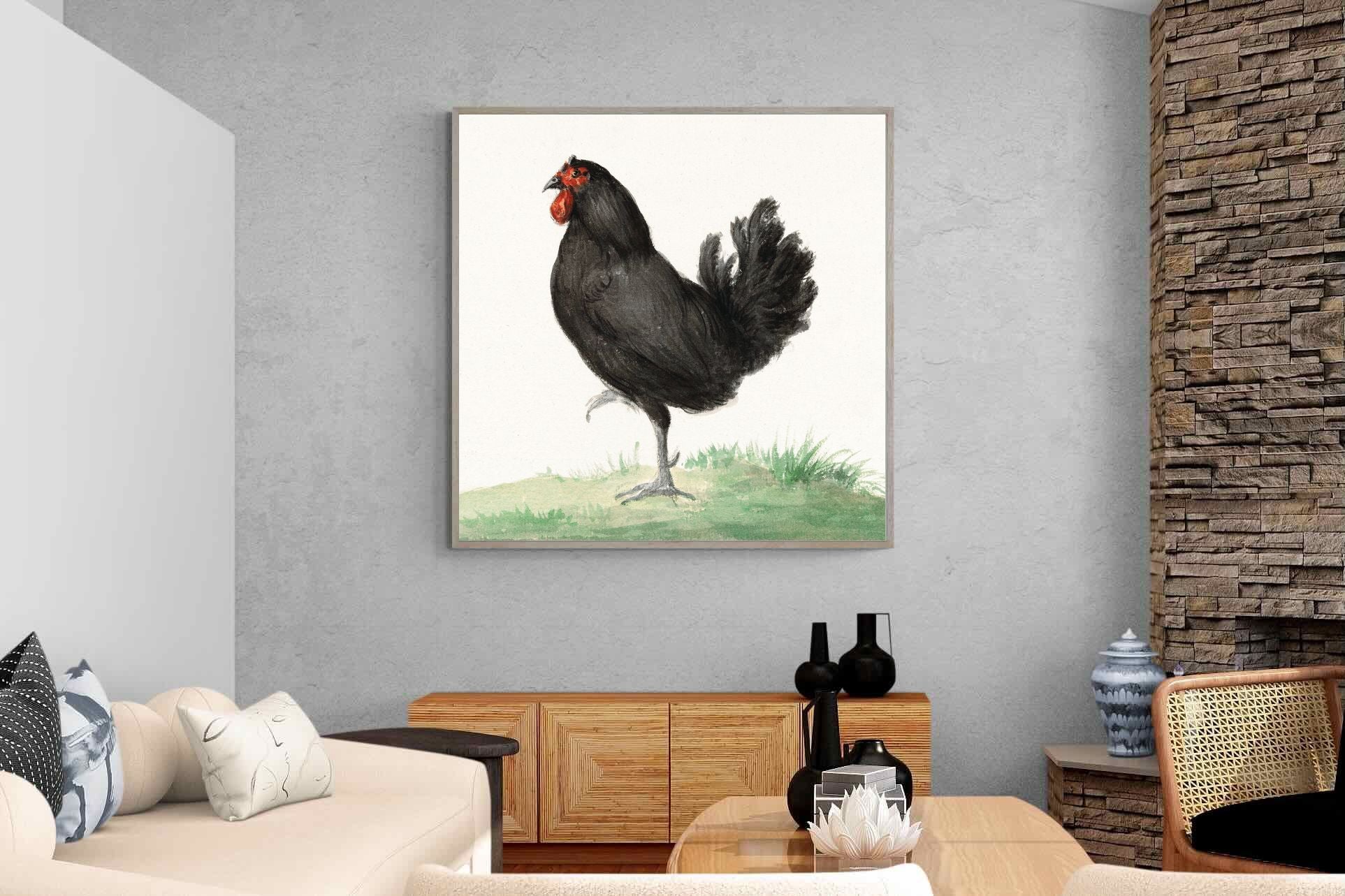 Pixalot Standing Black Chicken