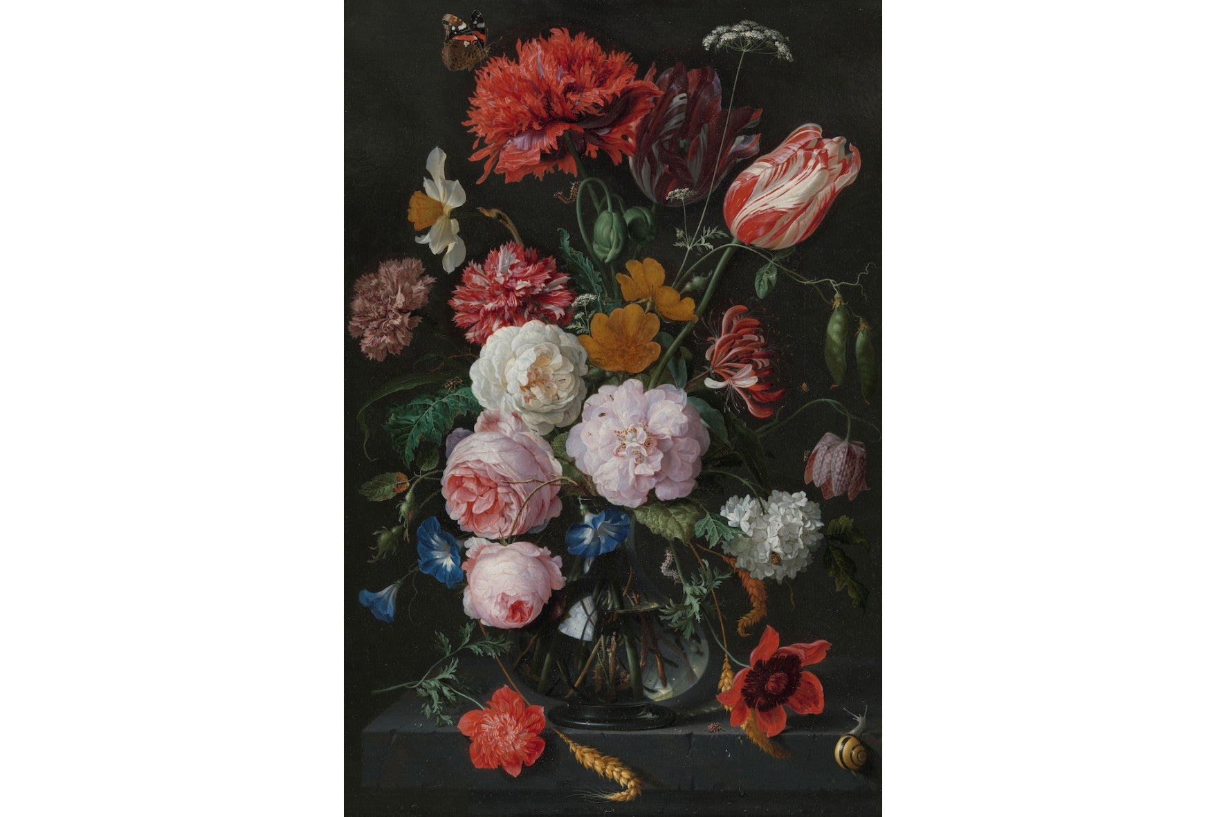 Still Life with Flowers in a Glass Vase