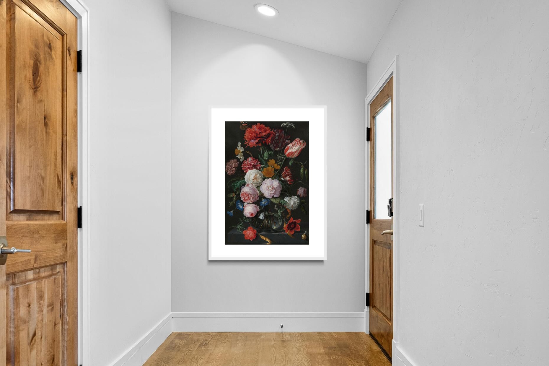 Pixalot Still Life with Flowers in a Glass Vase