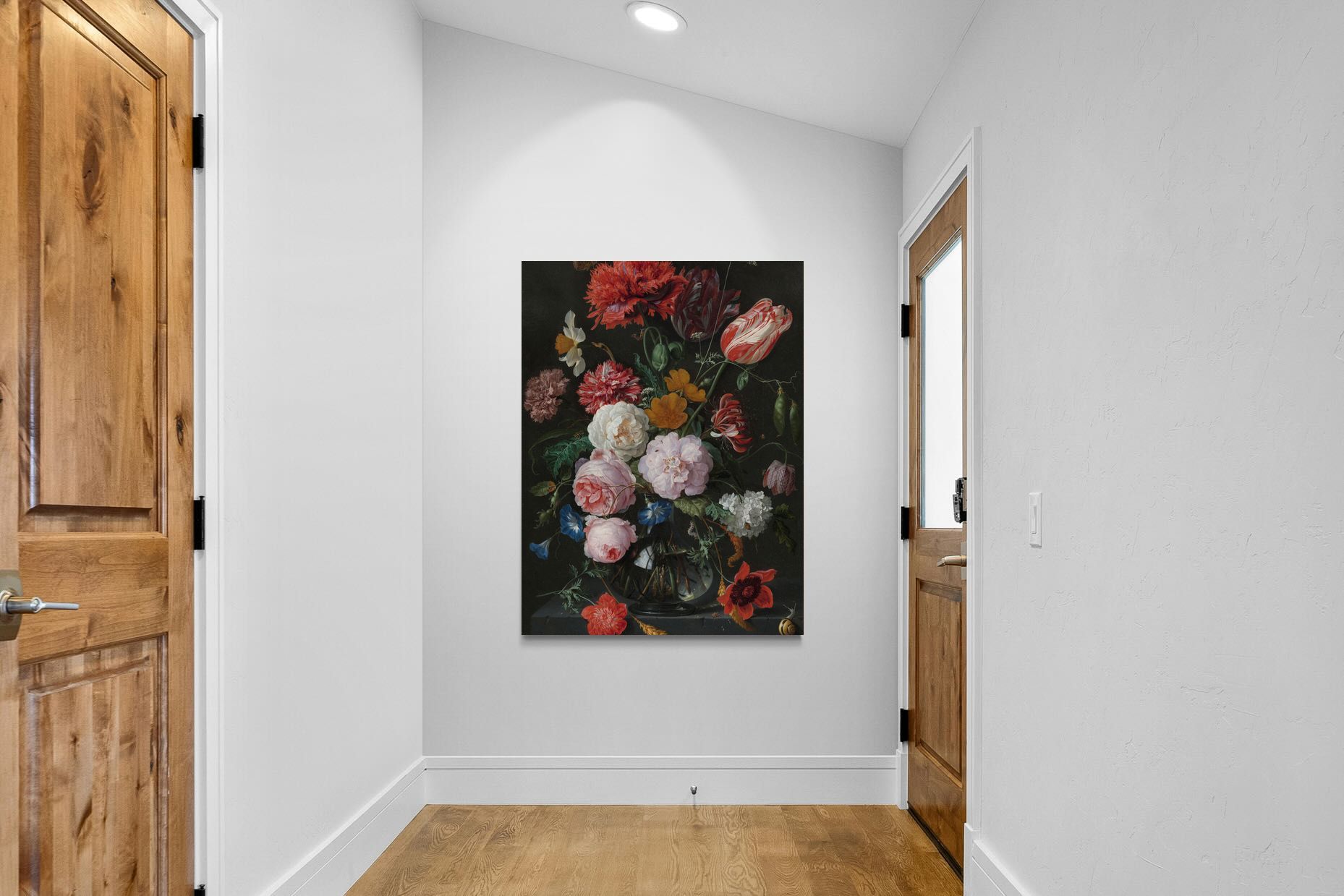 Pixalot Still Life with Flowers in a Glass Vase