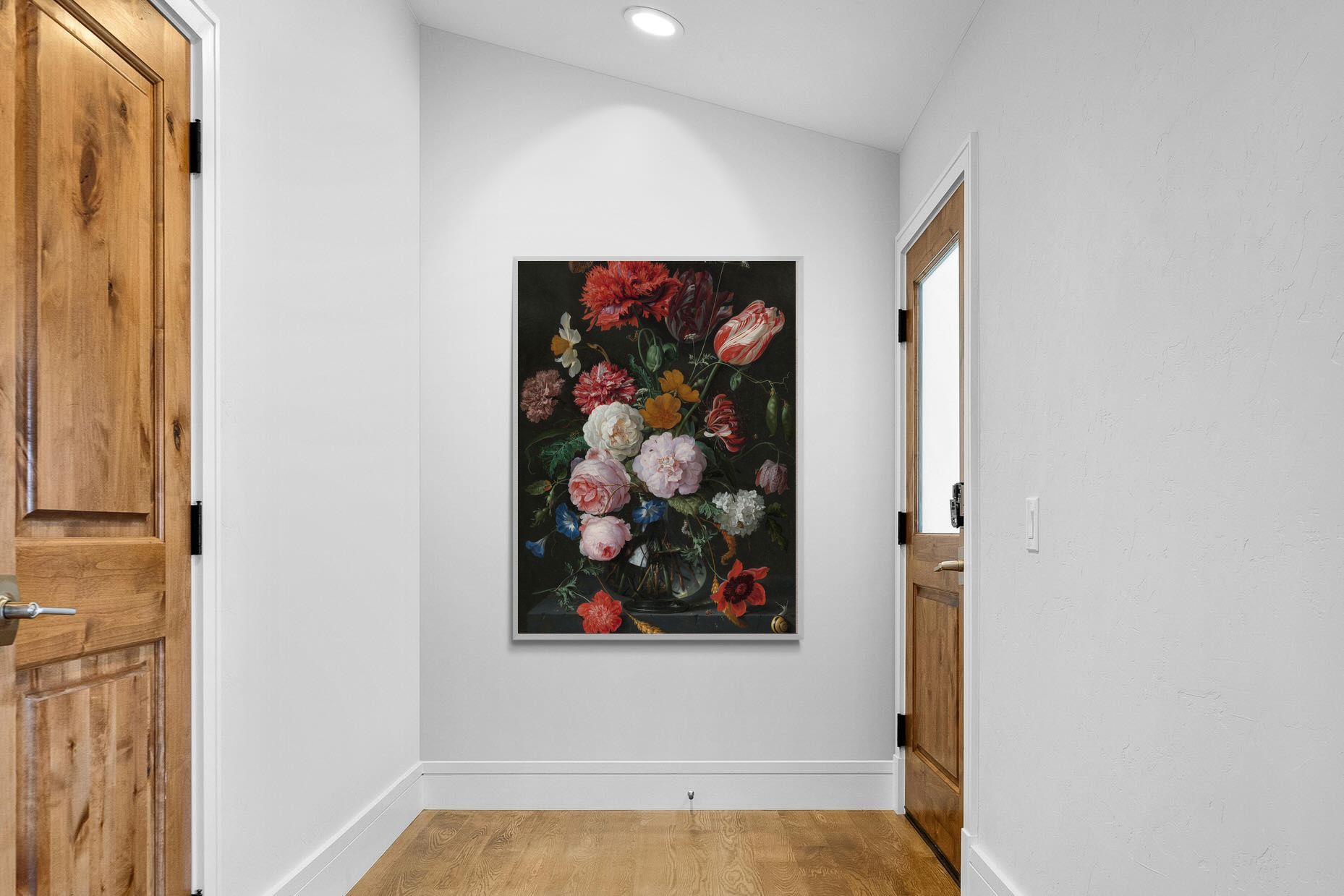 Pixalot Still Life with Flowers in a Glass Vase