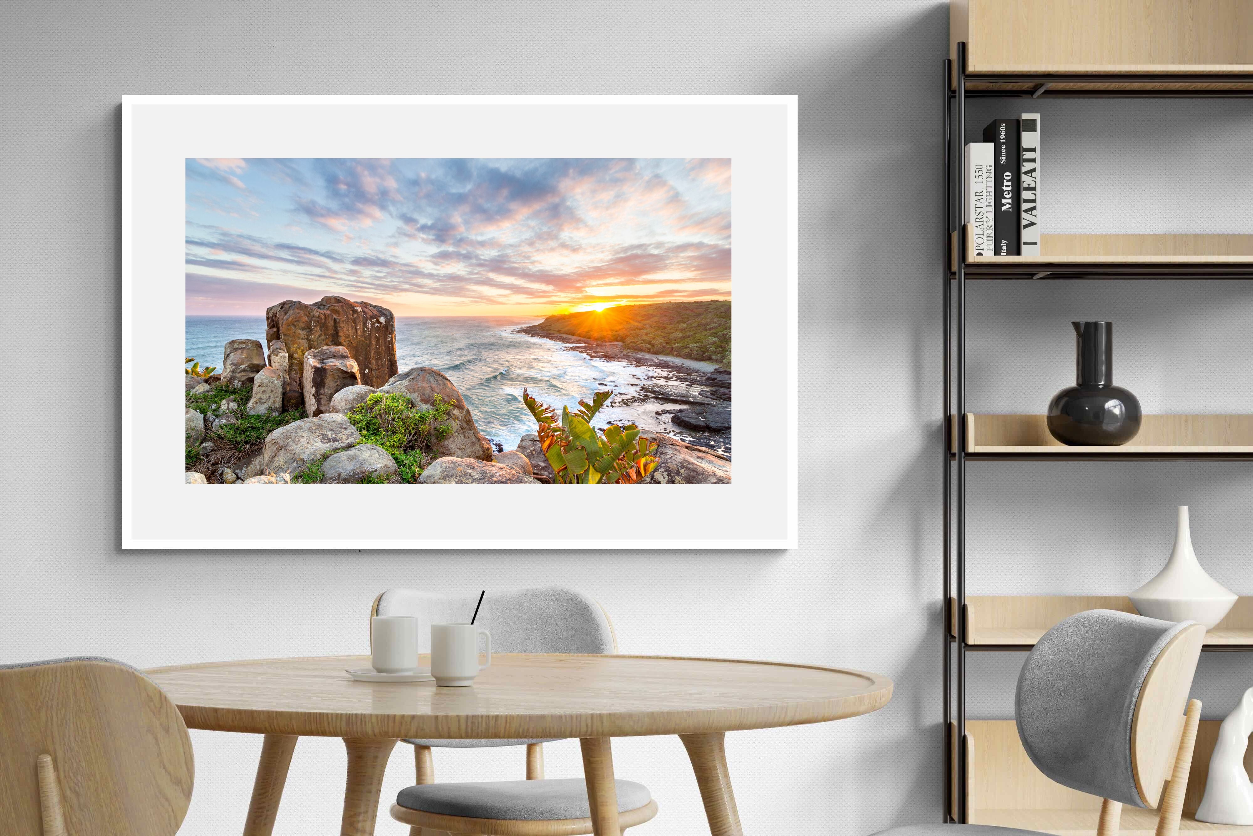 Pixalot Sunrise Over Rocky Bluff