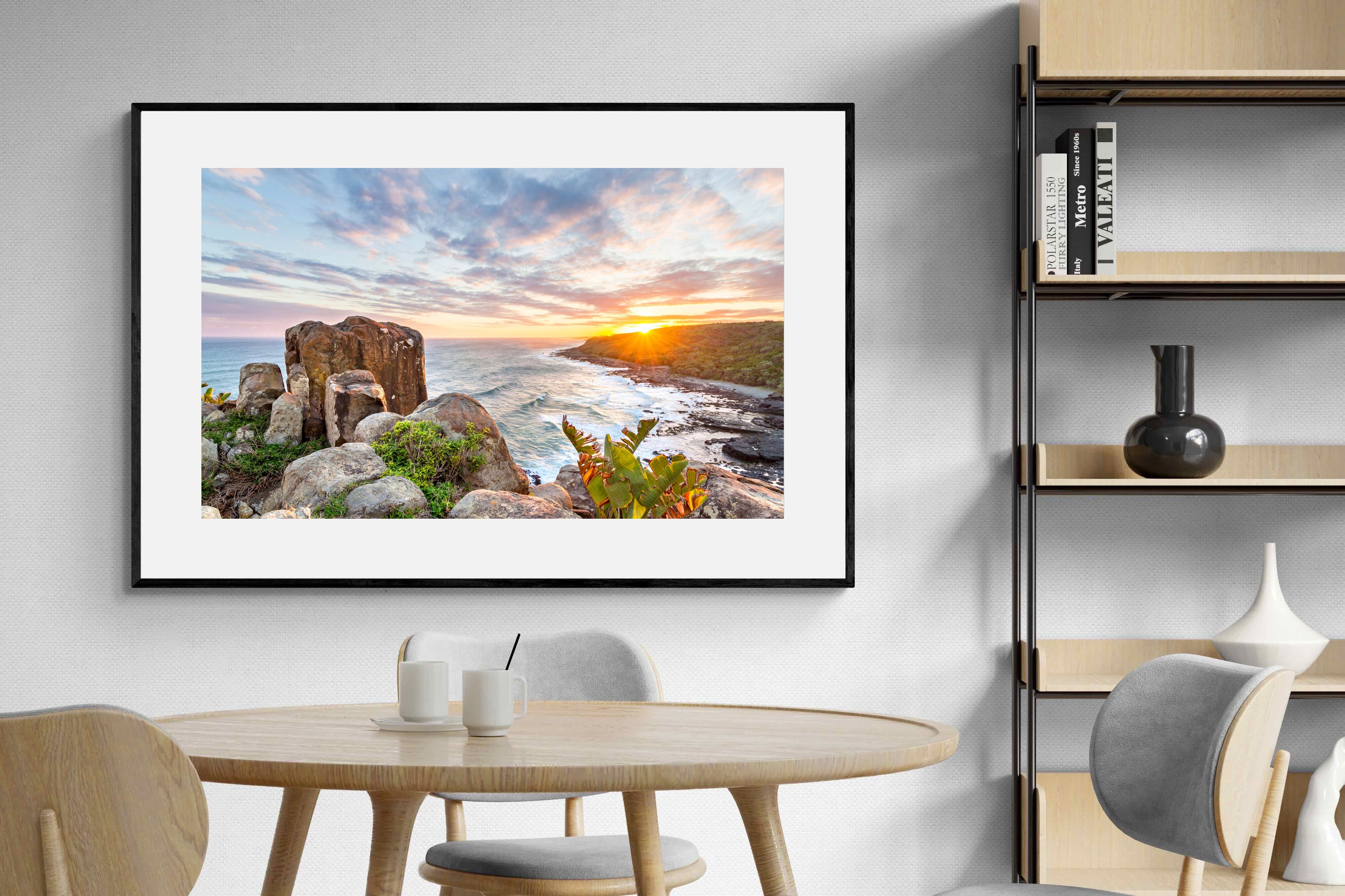 Pixalot Sunrise Over Rocky Bluff