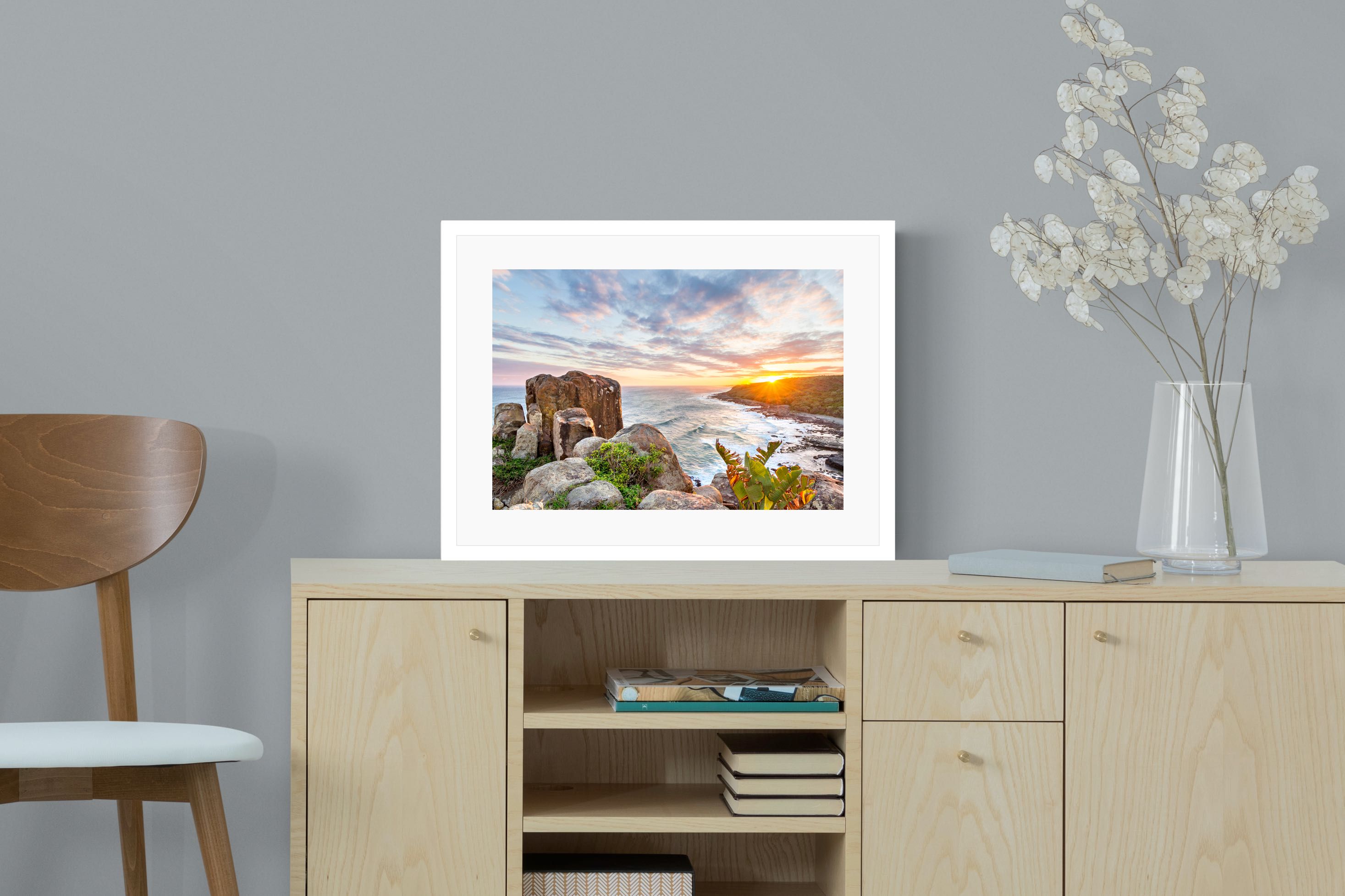 Pixalot Sunrise Over Rocky Bluff