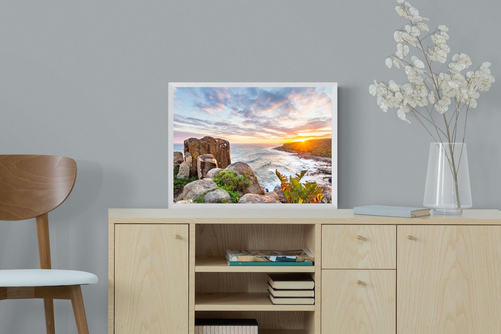 Pixalot Sunrise Over Rocky Bluff