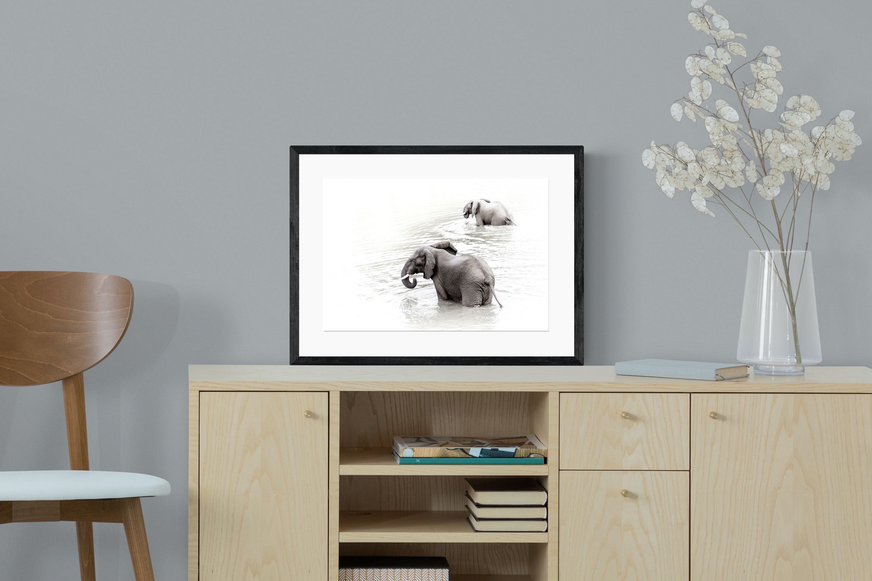 Pixalot Swimming Elephants (Landscape)