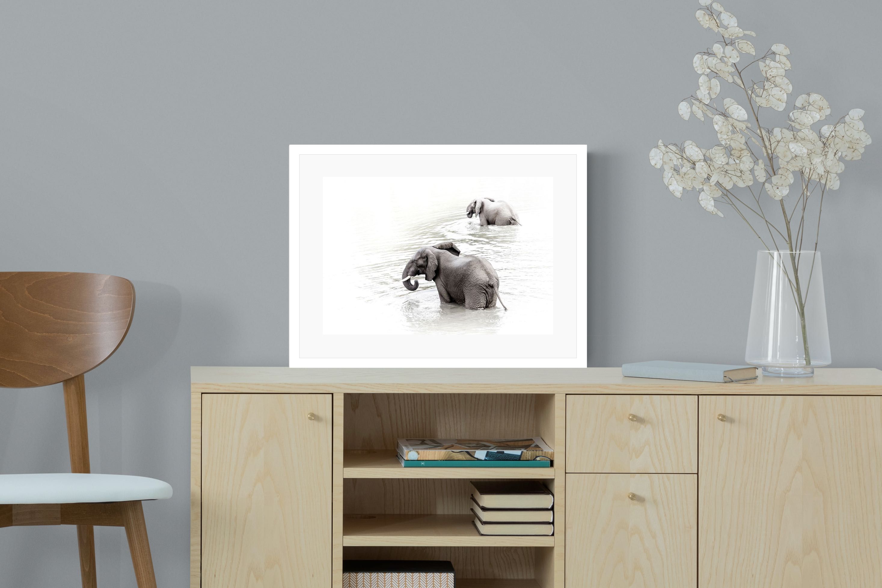 Pixalot Swimming Elephants (Landscape)