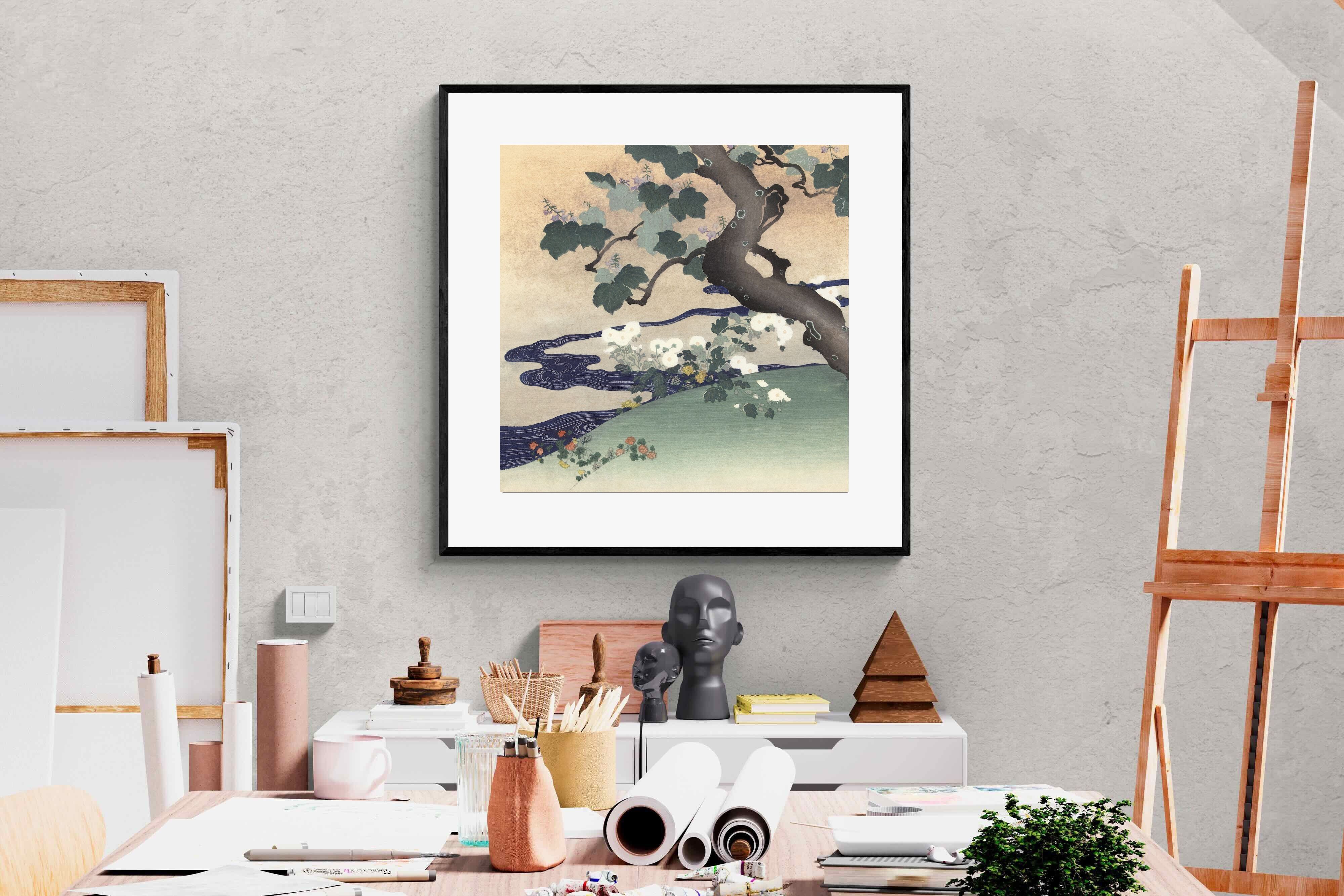 Pixalot Tree and Chrysanthemums