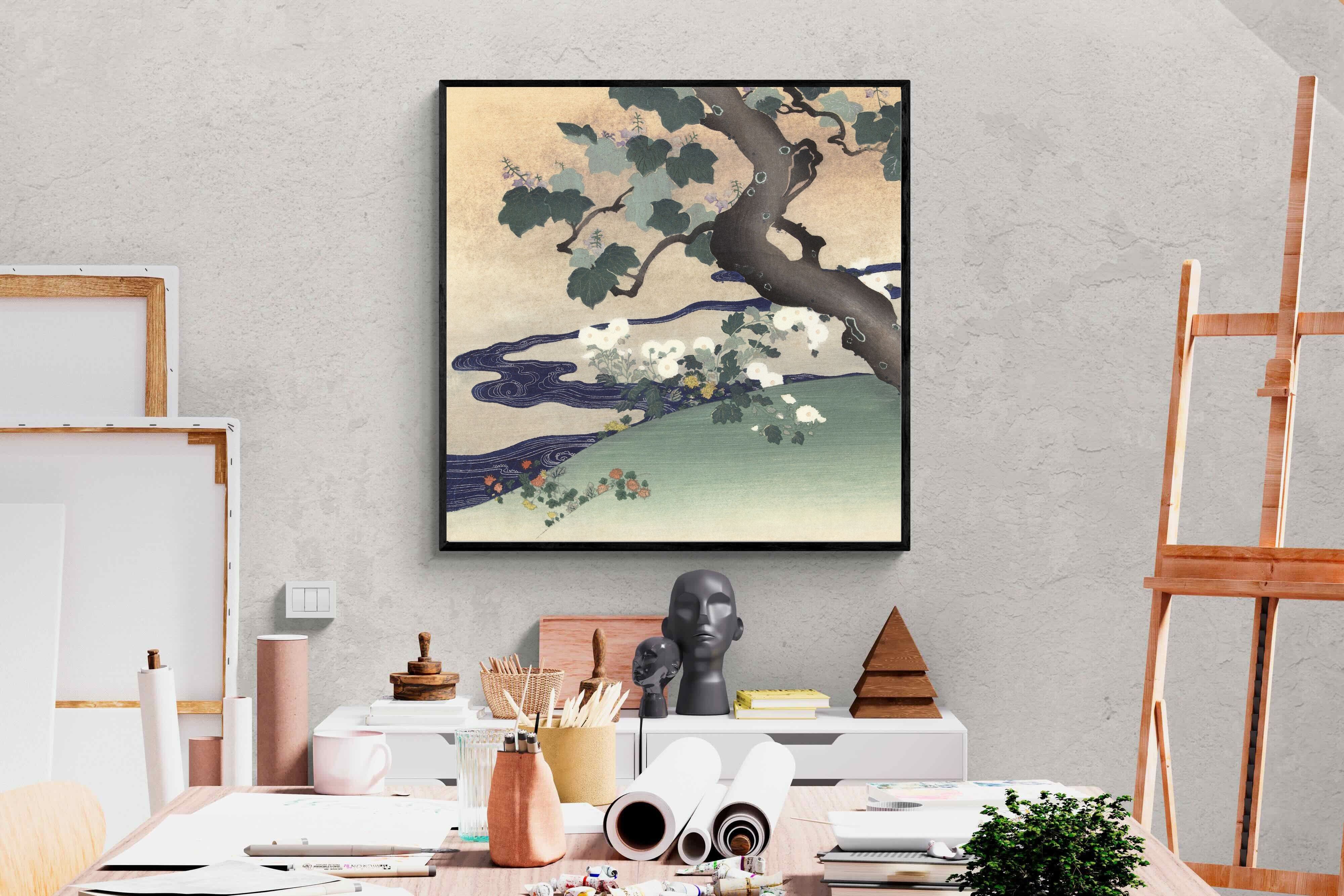 Pixalot Tree and Chrysanthemums