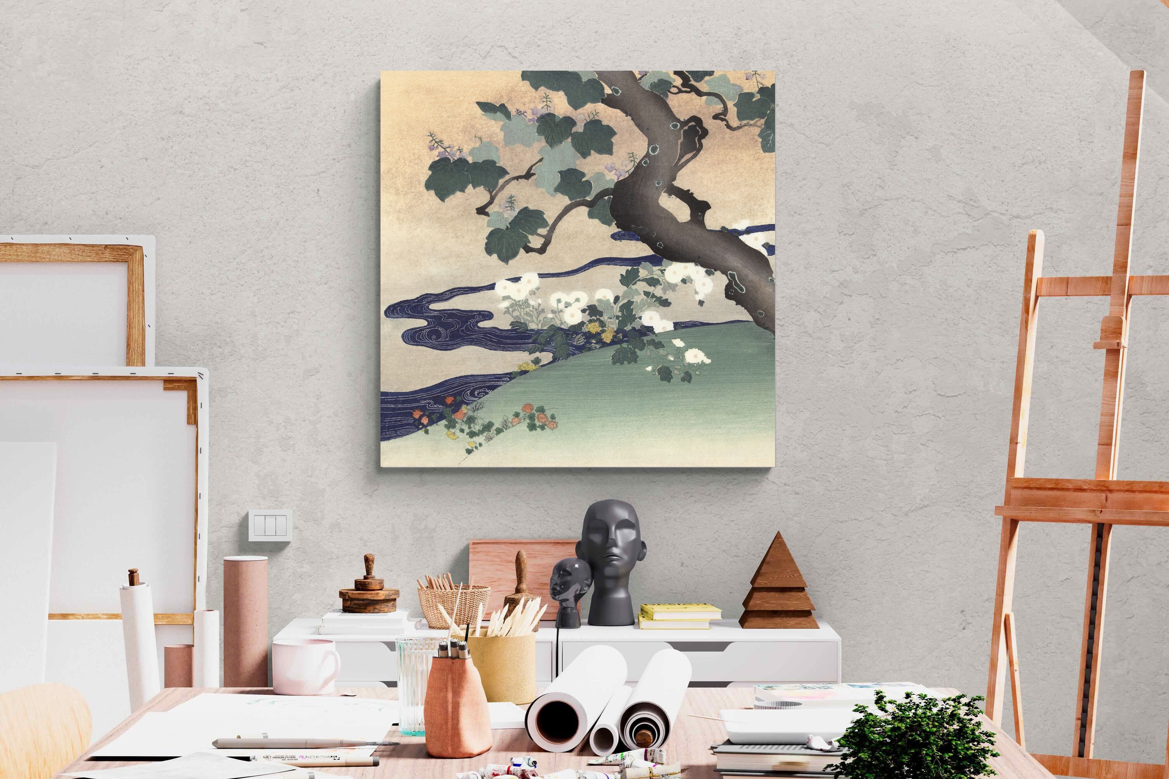 Pixalot Tree and Chrysanthemums