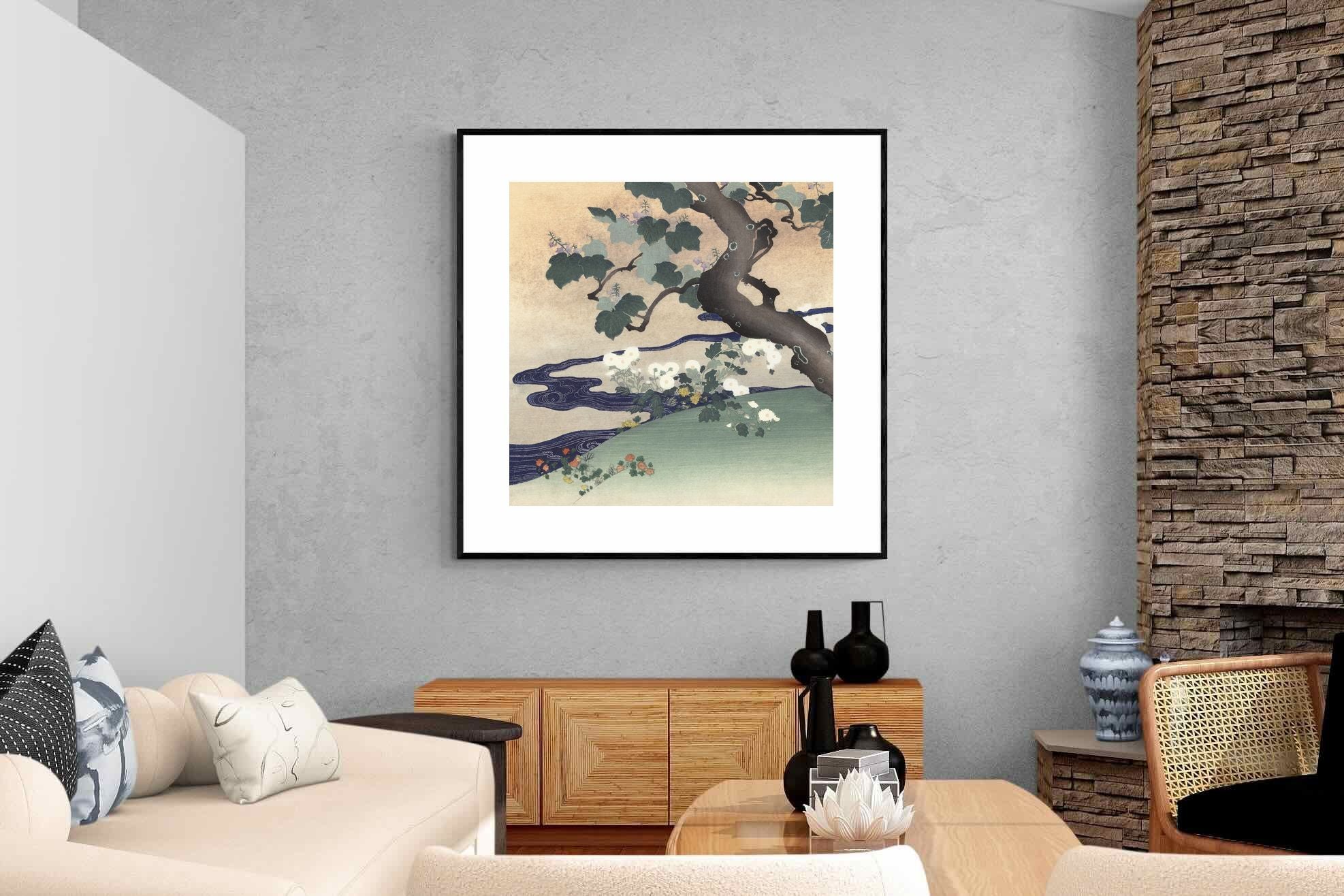 Pixalot Tree and Chrysanthemums