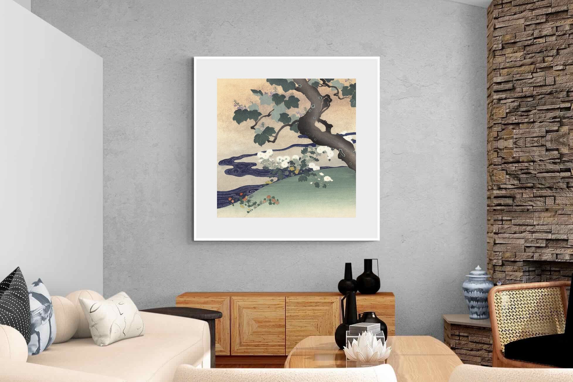 Pixalot Tree and Chrysanthemums