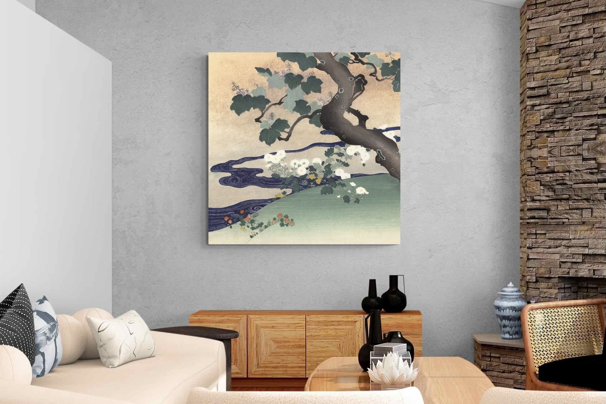 Pixalot Tree and Chrysanthemums