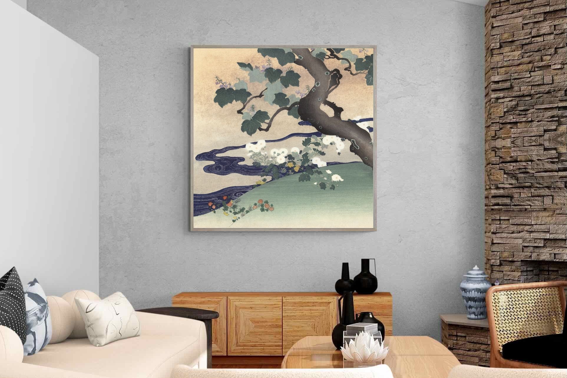 Pixalot Tree and Chrysanthemums