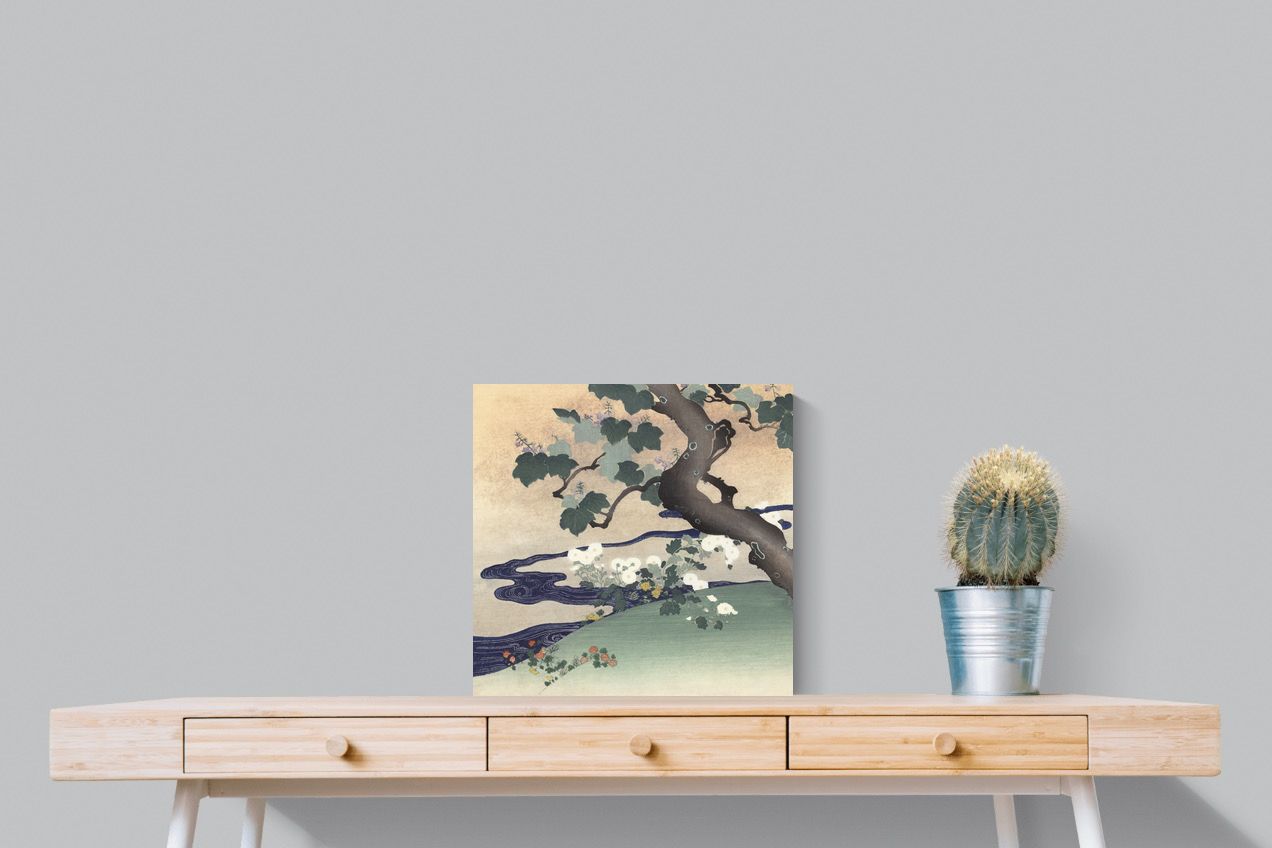 Pixalot Tree and Chrysanthemums