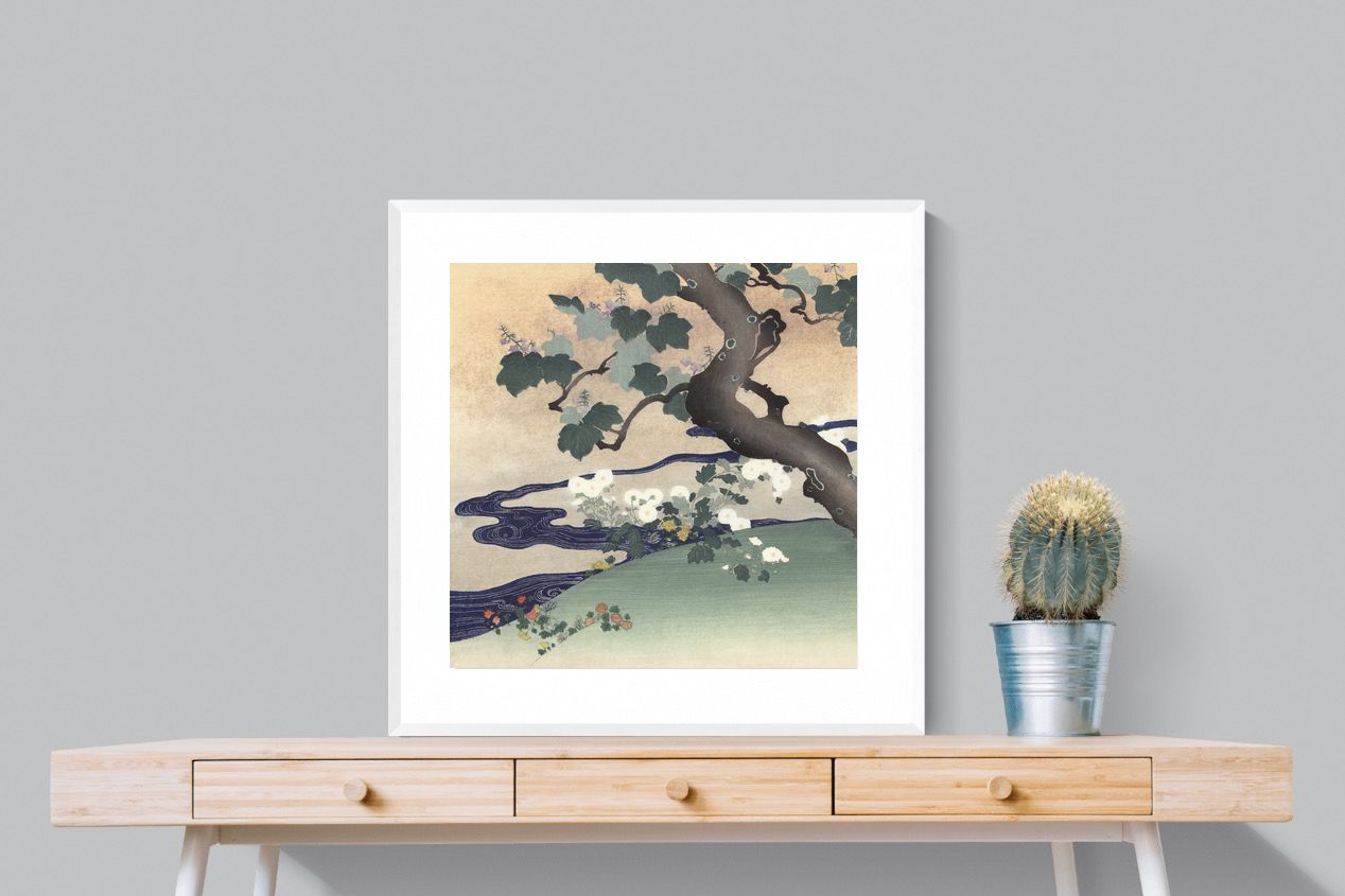 Pixalot Tree and Chrysanthemums