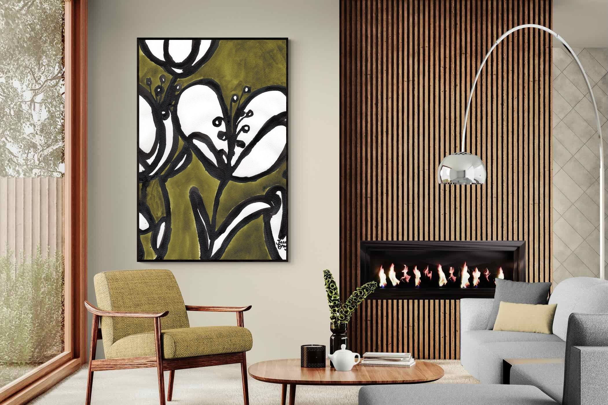 Pixalot Tulips In Moss Green