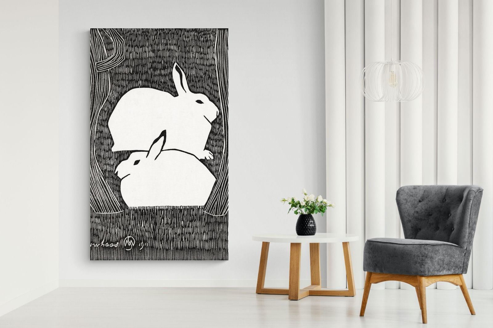 Pixalot Two Snow Hares