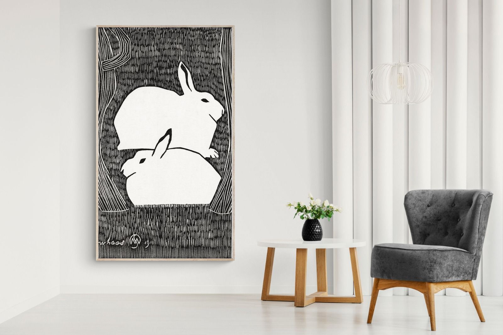 Pixalot Two Snow Hares