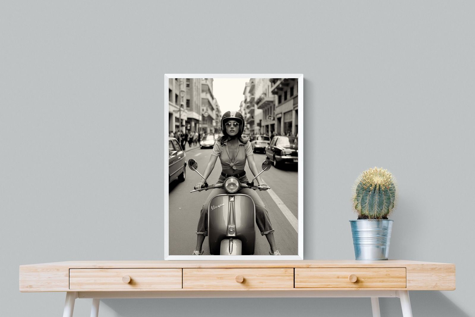 Pixalot Vespa Girl