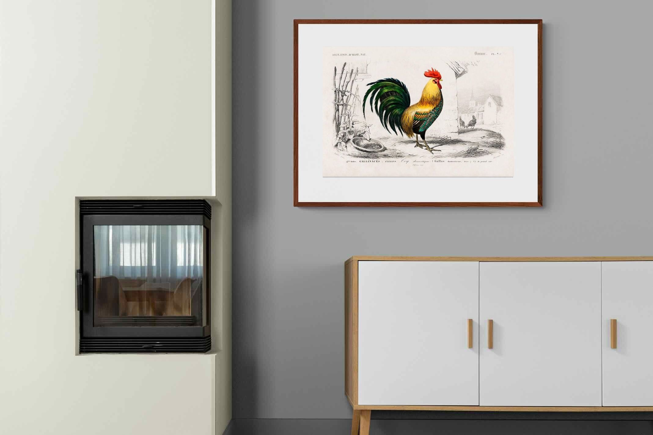 Pixalot ® Vintage Cockerel Illustration