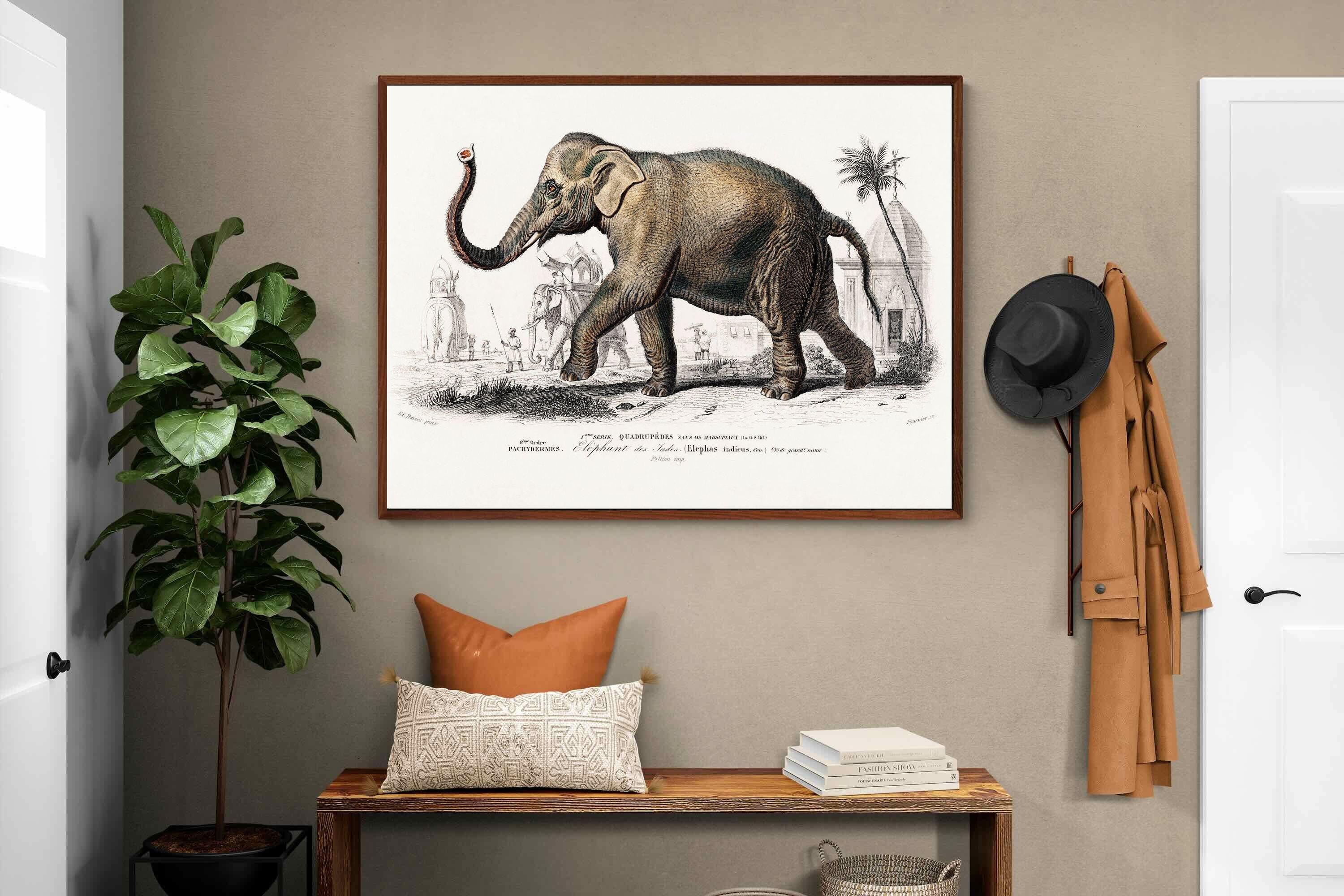 Pixalot ® Vintage Elephant Illustration