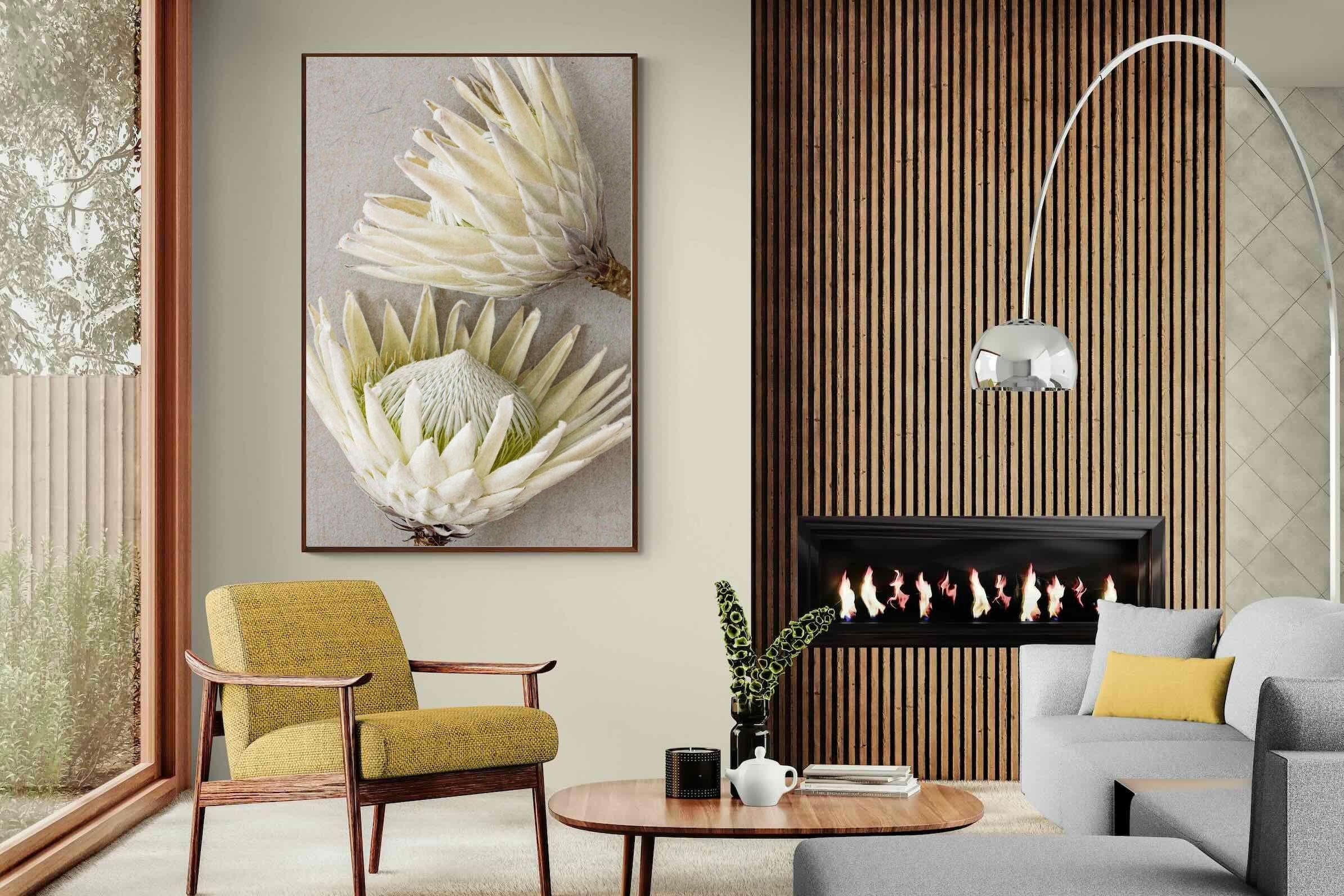 Pixalot White King Protea Pair