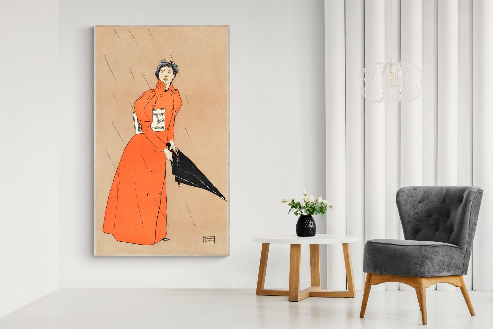 Pixalot Woman Holding Umbrella