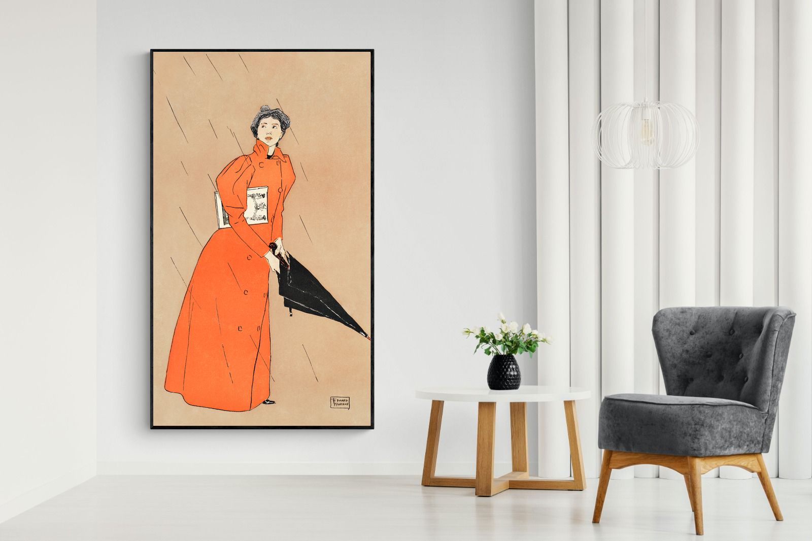 Pixalot Woman Holding Umbrella