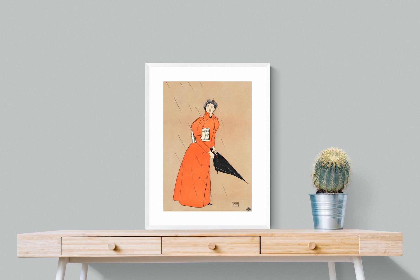 Pixalot Woman Holding Umbrella