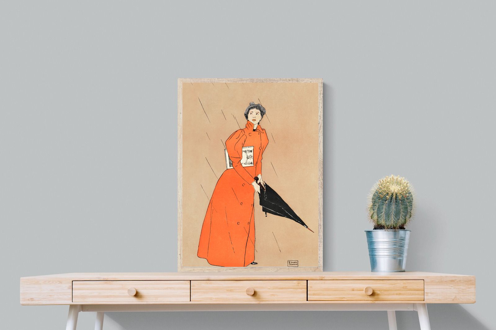 Pixalot Woman Holding Umbrella