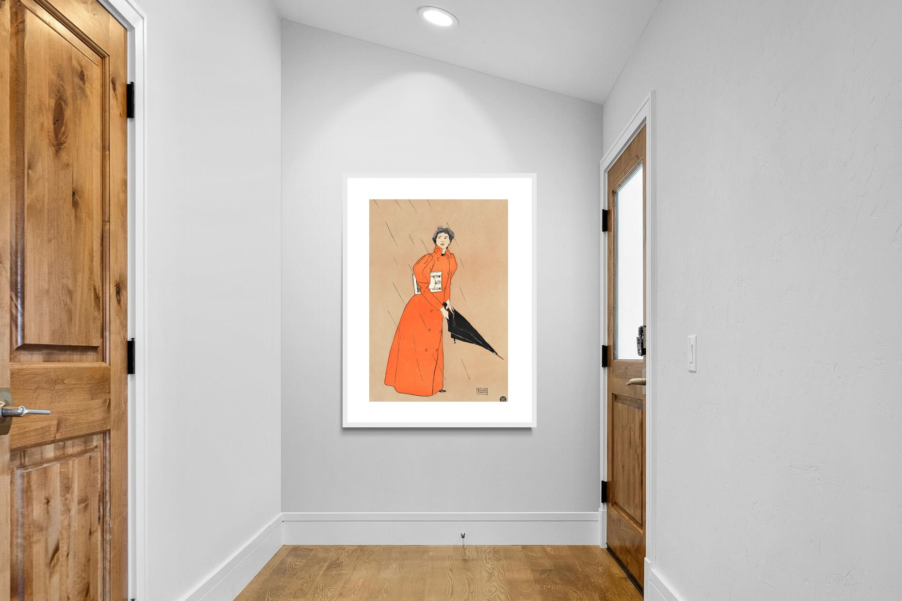 Pixalot Woman Holding Umbrella